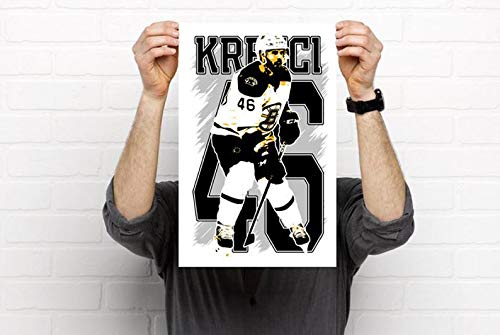 David Krejci Hockey Poster - Premium David Krejci Art Print for Fans - Boston Bruins Wall Decor - Perfect for Home, Office & Man Cave