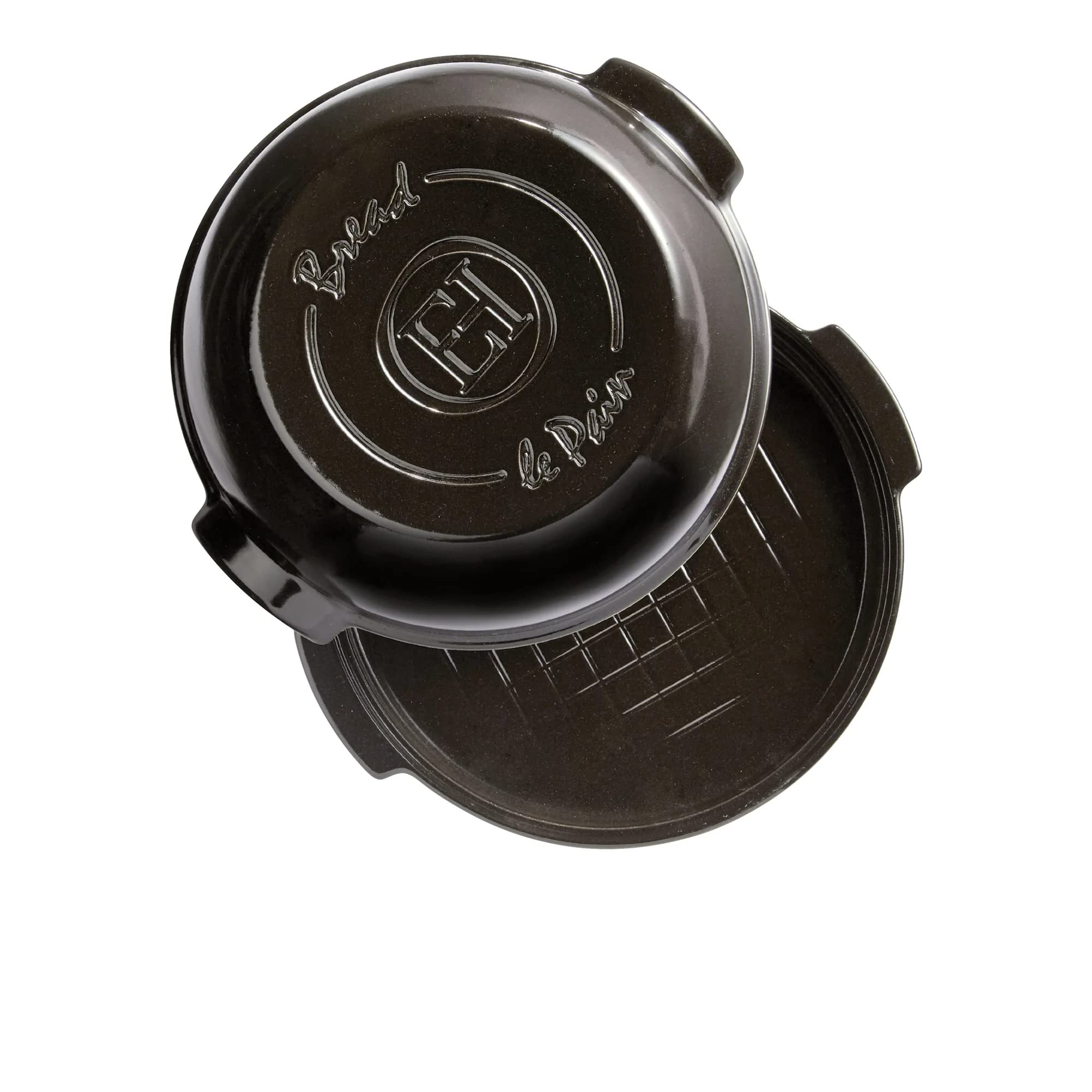 Emile Henry Modern Bread Cloche - 2.5QT Artisan Bread Baker with Lid, Charcoal Grey | Perfect for Sourdough, Baguettes & Homemade Bread Baking | Kitchen & Bakery Essential