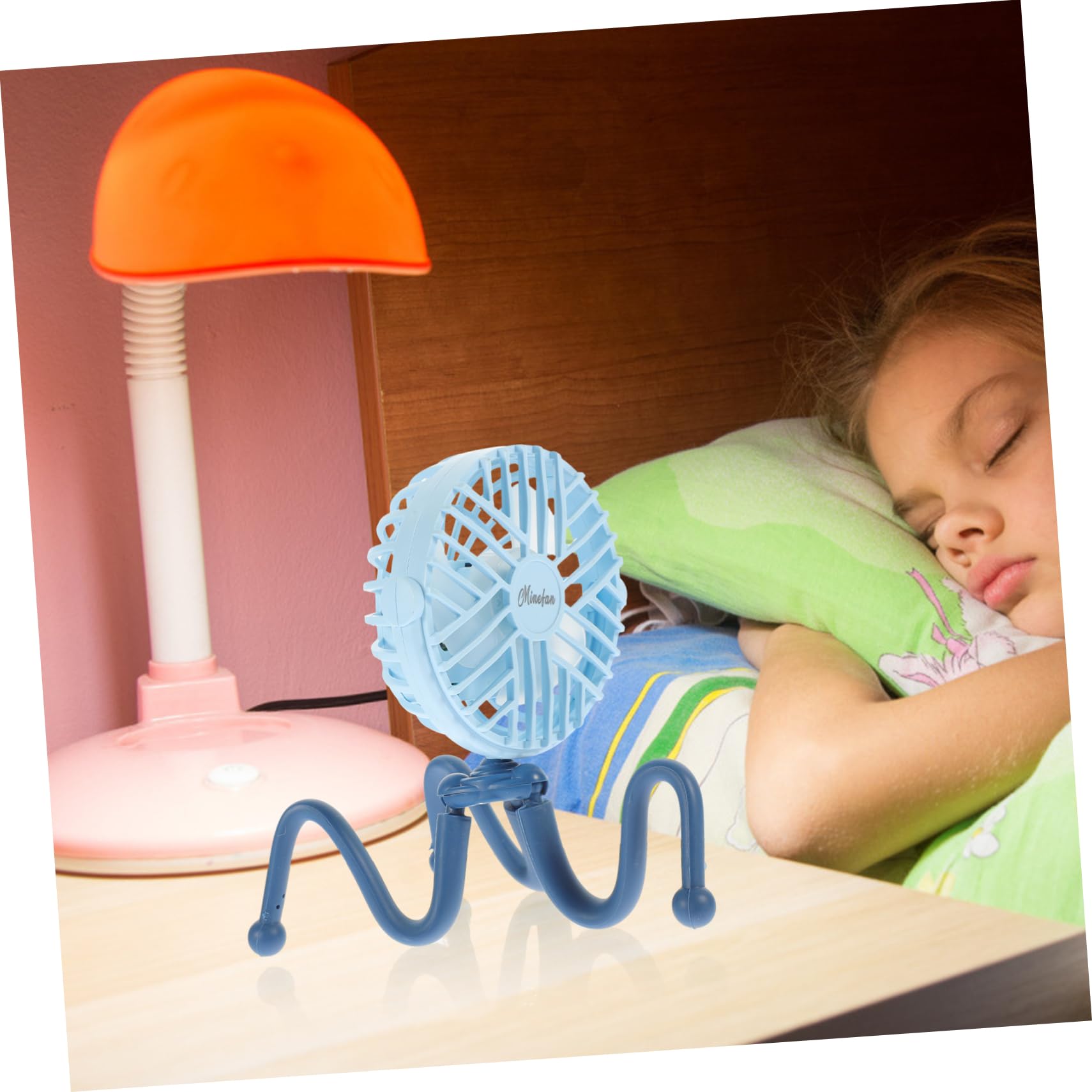 CIYODO Mini Clip Fan for Stroller - Portable Rechargeable Fan with 3 Speed Settings, Ultra Quiet for Baby, Office & Desk Use - Perfect for Strollers, Nursing Rooms, Workstations and Outdoor Activities
