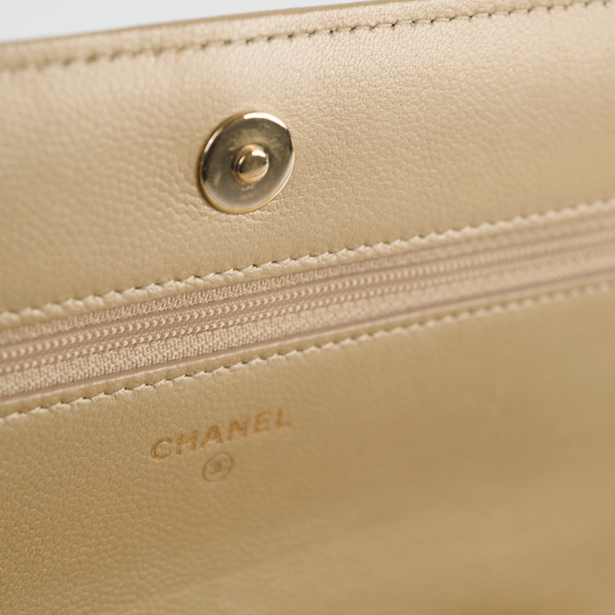 Chanel Boy Wallet On Chain Gold Caviar Leather Crossbody Bag - Luxury Designer Handbag for Women, Perfect for Parties, Date Nights & Special Occasions