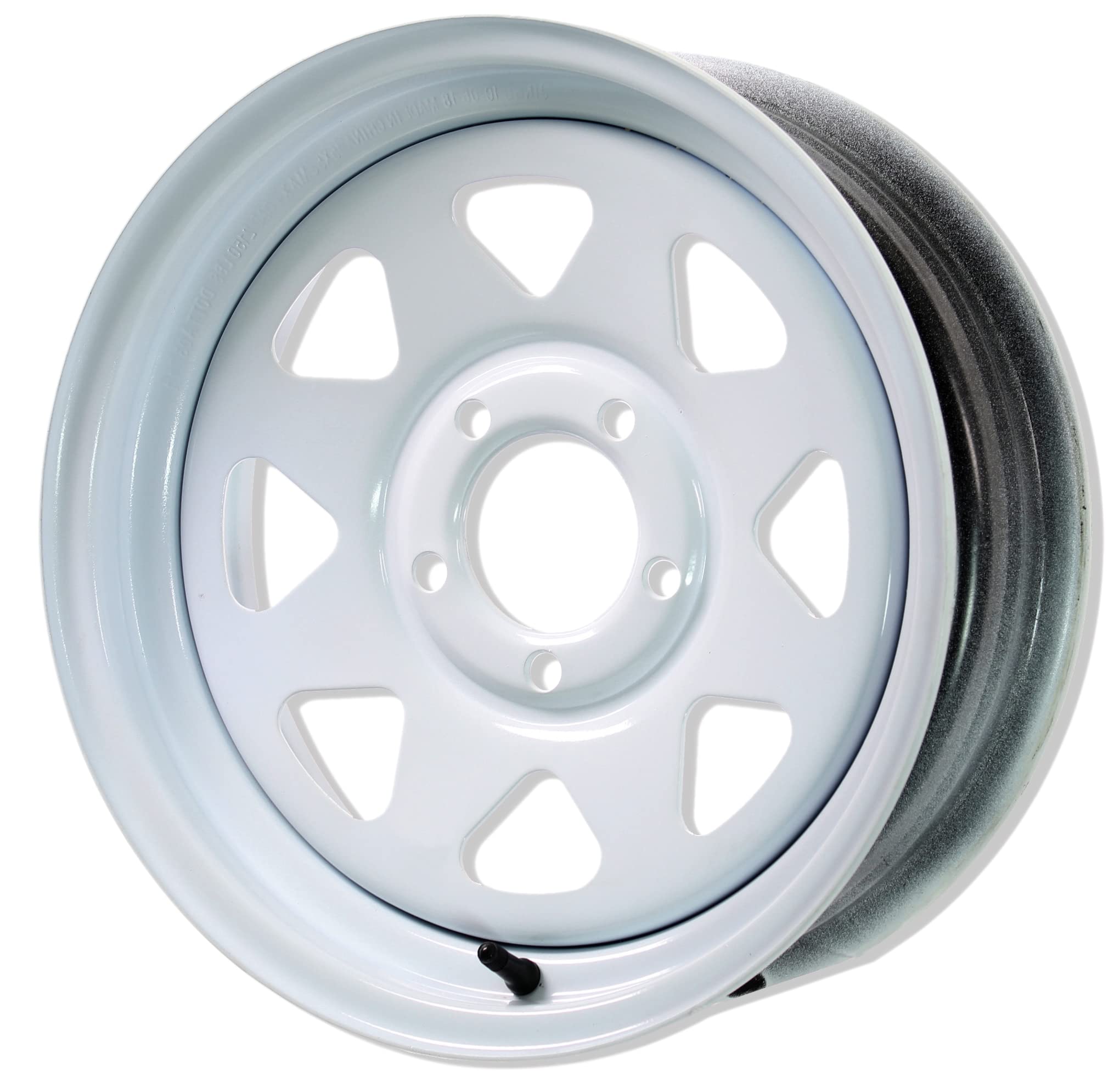 Americana 15x5 Steel Wheel 5x4.5 Bolt Pattern White - Perfect for Jeep Wrangler, Cherokee & Off-Road Vehicles (Part #20421)