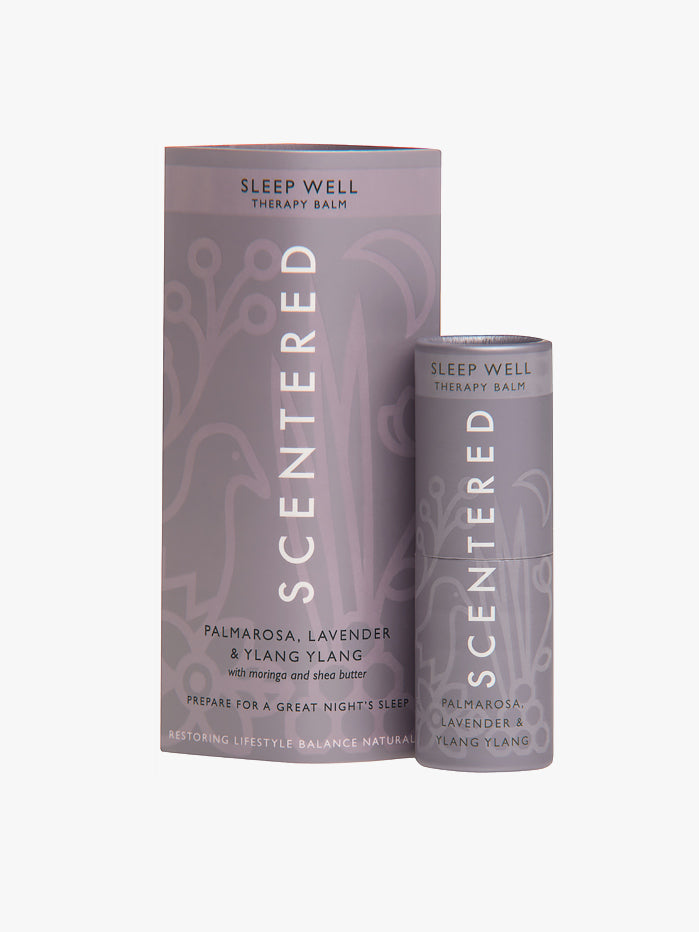 Scentered Sleep Well Therapy Balm - Natural Aromatherapy for Relaxation & Better Sleep | Perfect for Bedtime, Travel & Stress Relief
