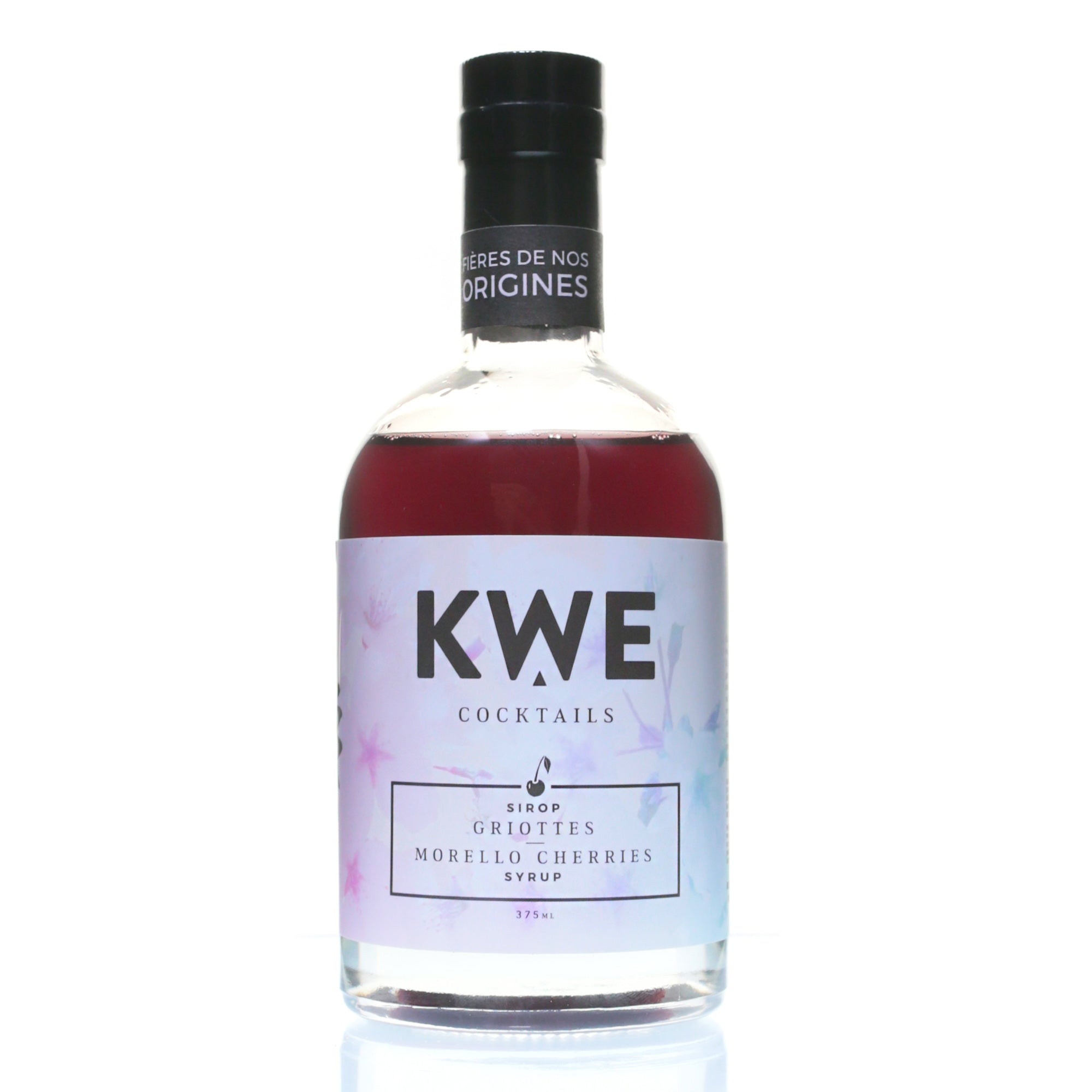 Premium Kwe Cocktails Morello Cherry Syrup - Rich Flavor for Cocktails, Desserts & Beverages | Perfect for Mixing Drinks, Baking & Gourmet Recipes
