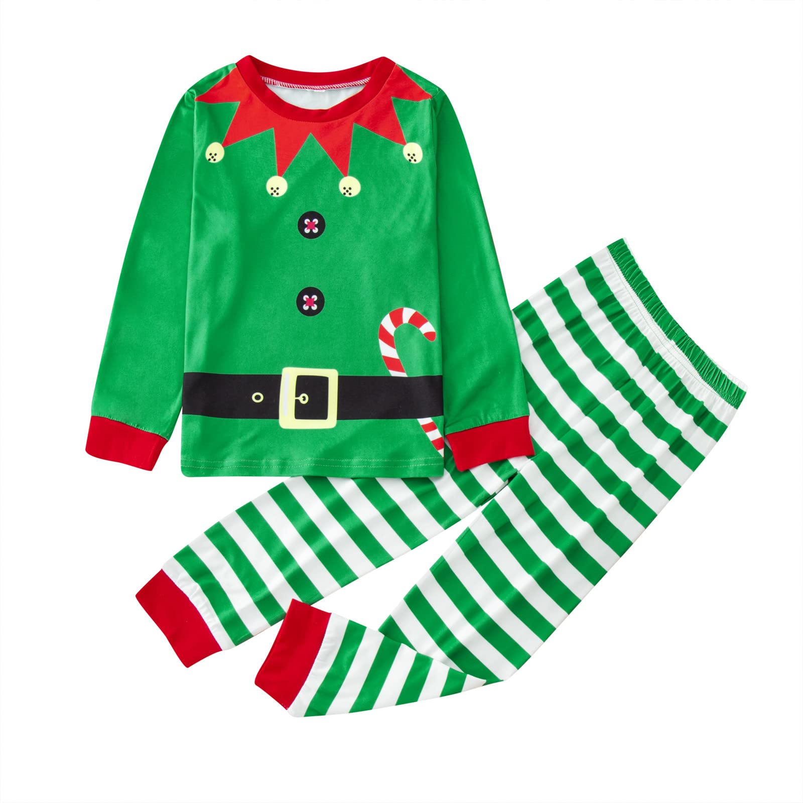 CLOTHBEST Baby Boy Clothes 3-6 Months - Soft Cotton Sleepwear Set for Toddlers & Newborns | Christmas & Fall Outfits in Green | Cozy Pajama Set for Boys & Girls 6-7 Years | Perfect for Holiday Photos, Bedtime & Seasonal Wear