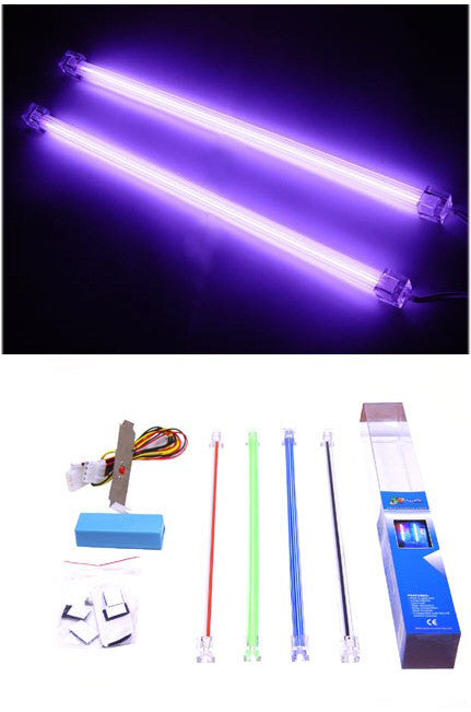 Logisys 12 Inch Dual Purple Cold Cathode Kit CLK12PL2 - Perfect for PC Case Lighting, Gaming Rigs & Custom Computer Builds