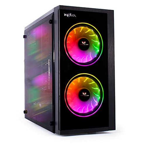 Veno Scorp ARGB Gaming PC - Intel i5 Processor, 240GB SSD + 500GB HDD, 8GB RAM, Windows 10, WiFi (Renewed) - Perfect for Esports, Streaming & High-Performance Gaming