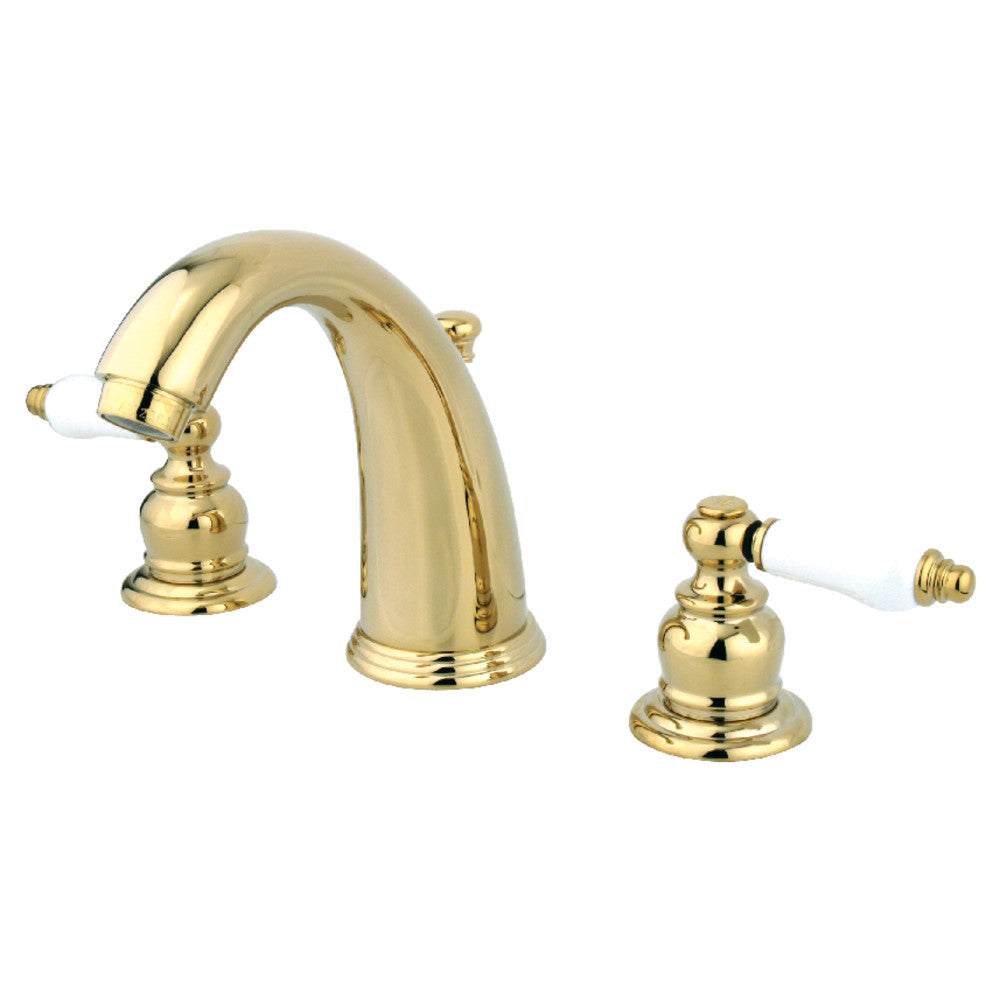 Kingston Brass GKB988PL Widespread Bathroom Faucet - 8 Inch Centerset, Oil Rubbed Bronze Finish, High Arc Spout - Perfect for Modern Bathroom Vanities and Sinks