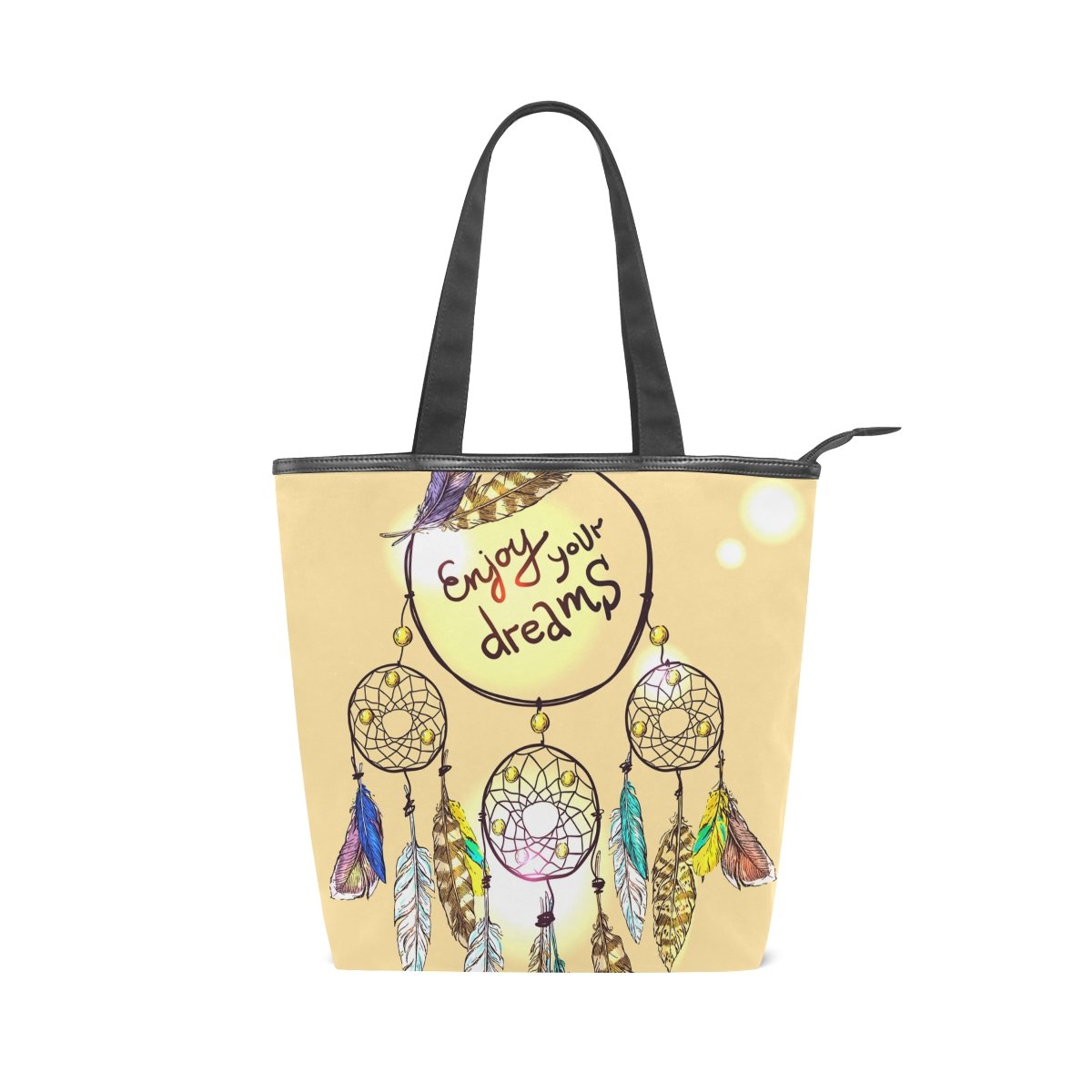 ALAZA Canvas Tote Shoulder Bag for Women - Stylish Dream Catcher Design Handbag | Perfect for Work, Travel & Everyday Use