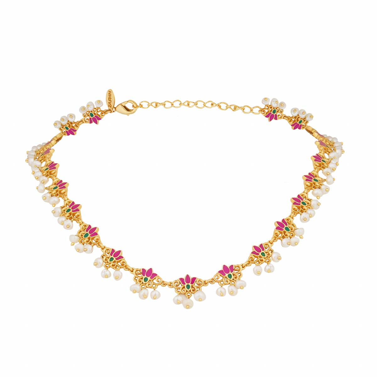 Lotus Poem Necklace and Earrings Set - Elegant Floral Jewelry for Women, Perfect for Weddings, Date Nights & Special Occasions
