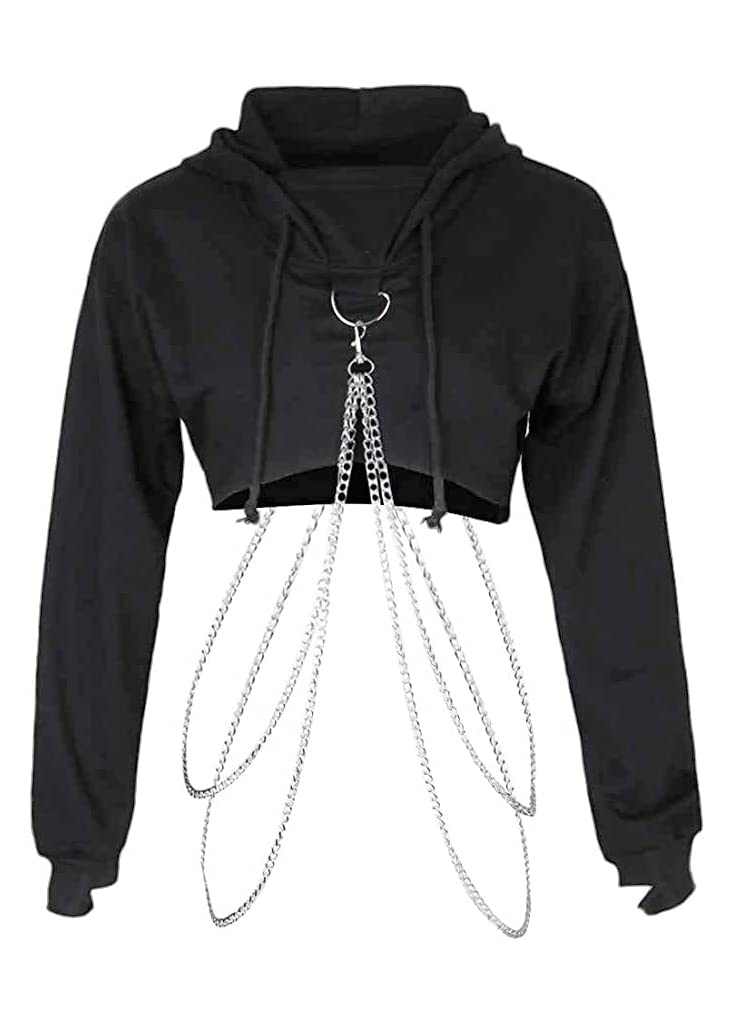 Gothic Punk Distressed Cut Out Net Knit Jumper - Cold Shoulder Ripped Sweater for Women | Edgy Streetwear & Concert Outfit | Perfect for Halloween, Punk Fashion & Night Out