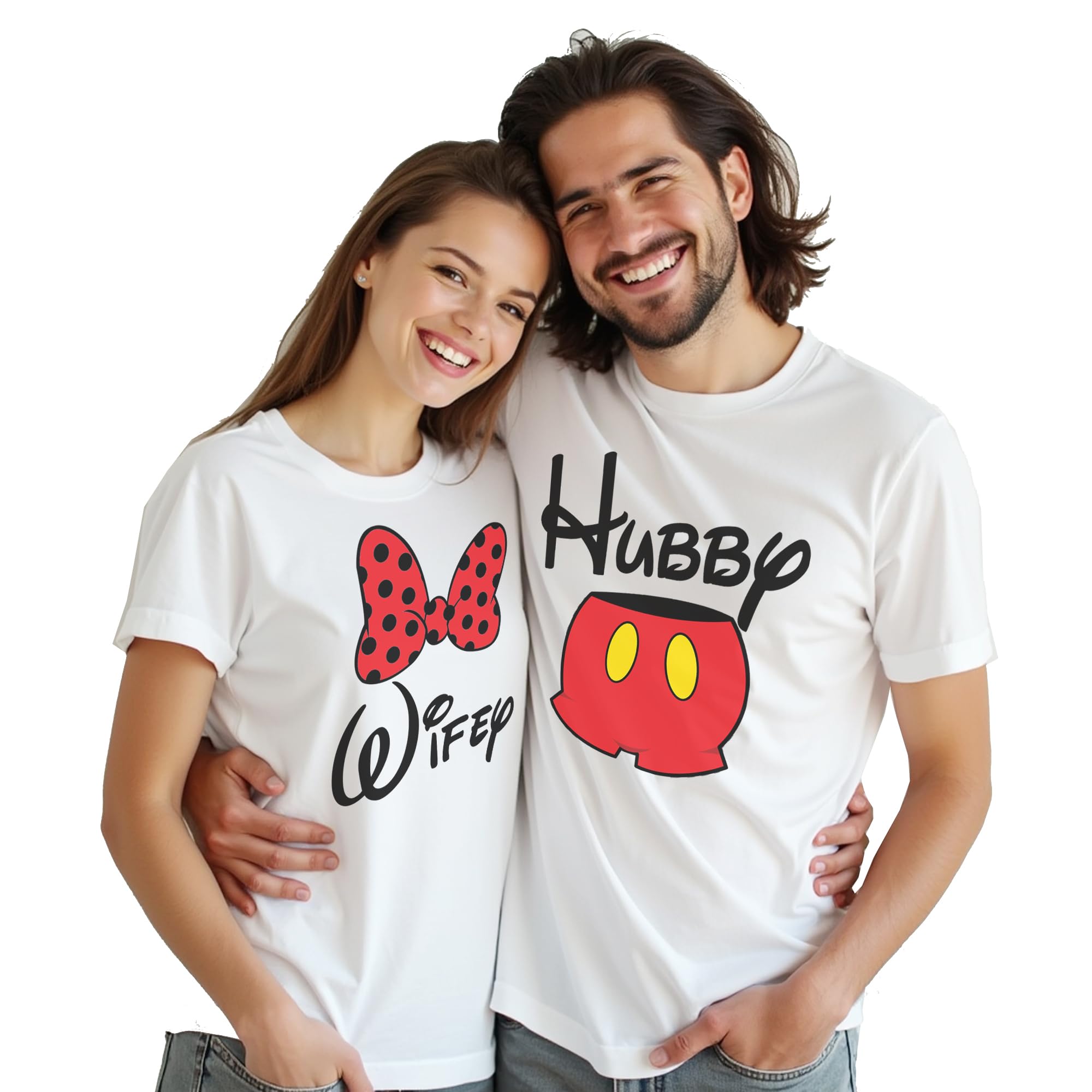 His & Her Matching Couples Love T-Shirts - Romantic Outfit for Husband & Wife - Perfect for Anniversaries, Date Nights & Couple Photos
