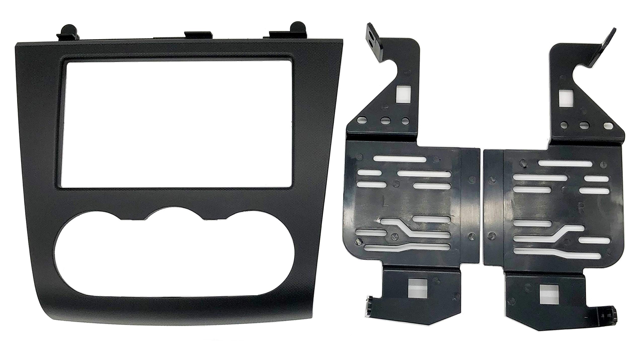 Double Din Car Stereo Dash Kit for Nissan Altima 2007-2012 - Aftermarket Radio Installation with Textured Finish | Perfect for Upgrading Your Car Audio System