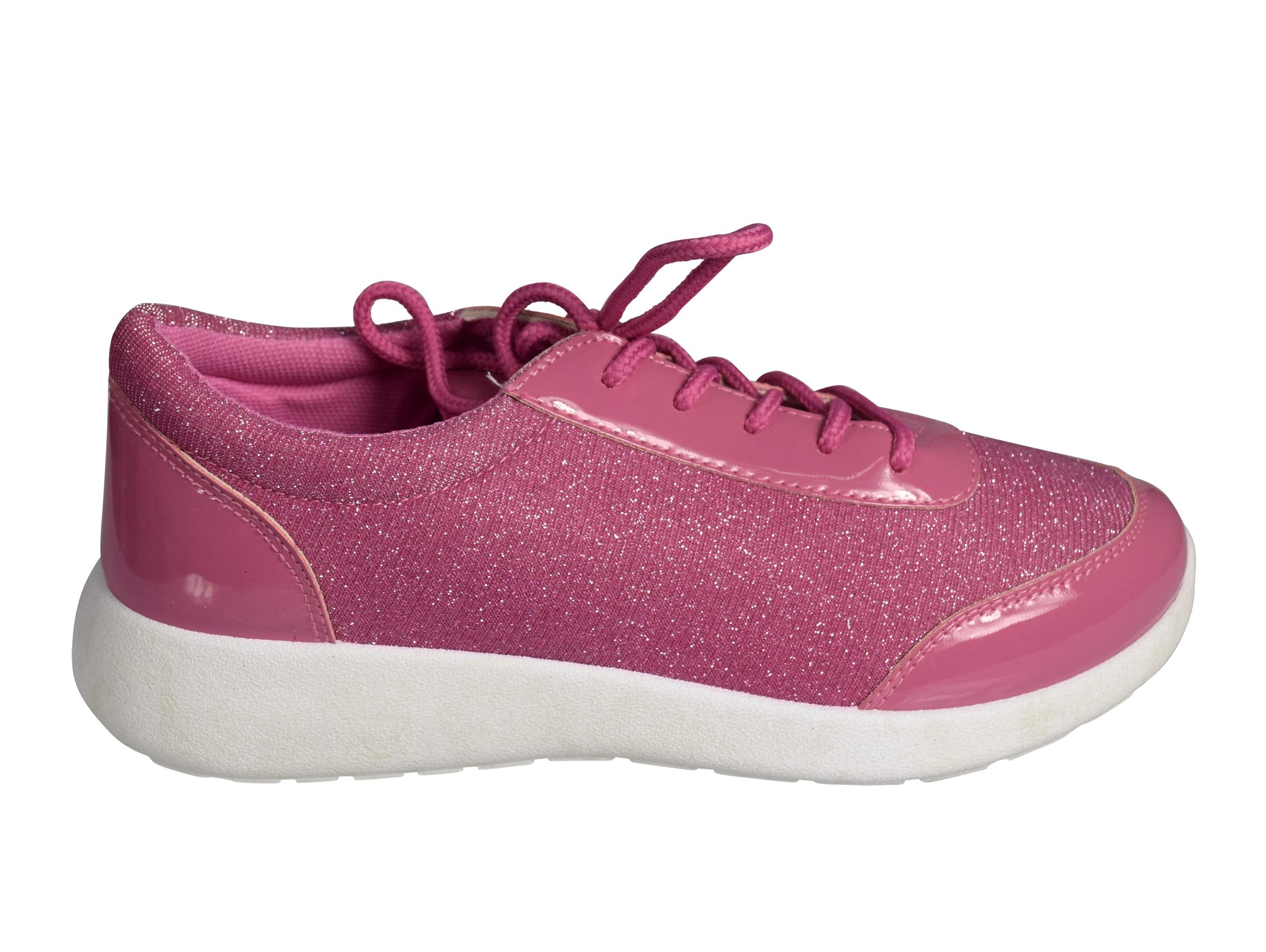 Sparkling Glitter Lace-Up Platform Sneakers for Women - Comfortable Elastic Casual Shoes for Party, Dance & Everyday Wear