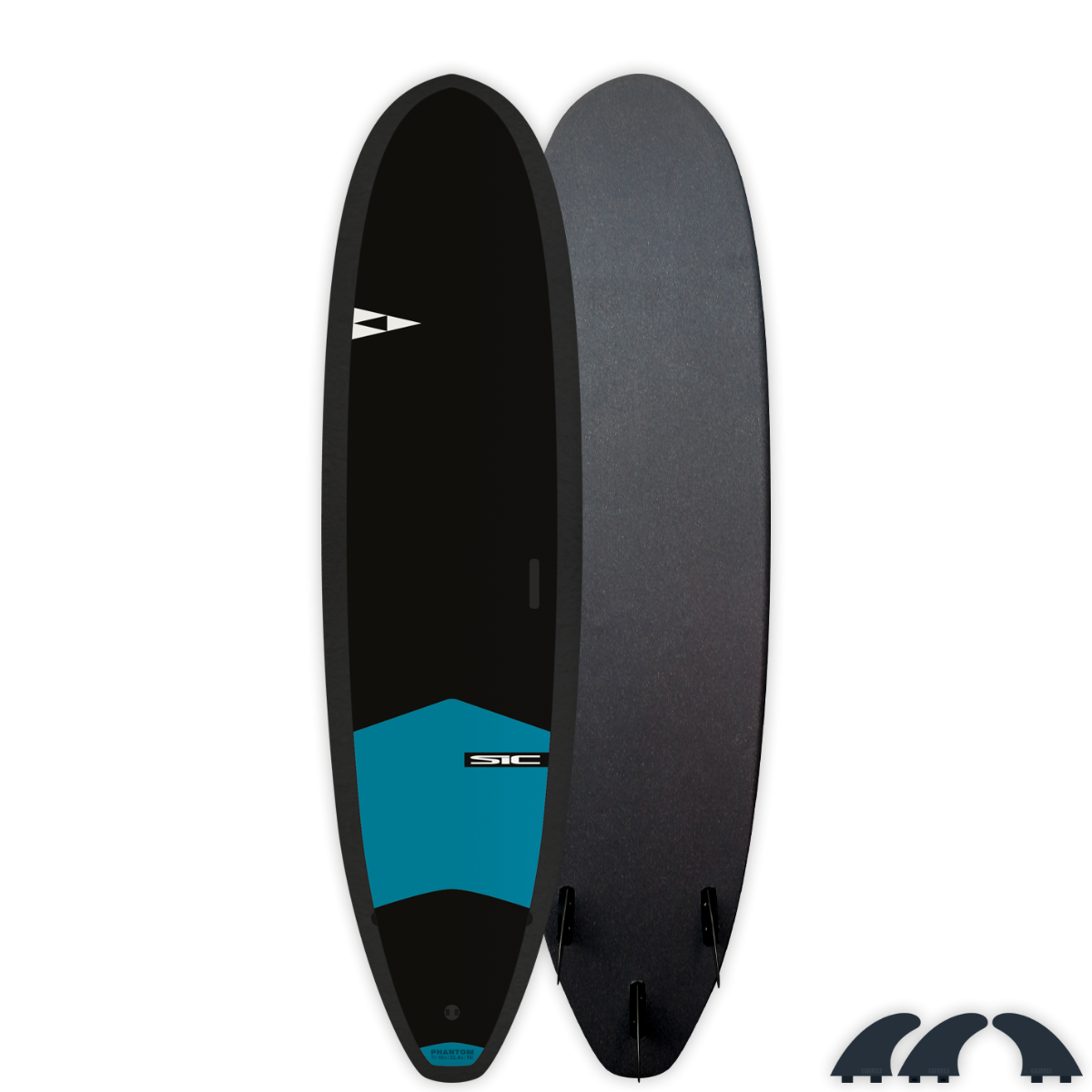 7'10 Phantom Soft Surfboard with Skin Tec Technology - Perfect for Small Waves & Beginners | Lightweight & Durable for Easy Paddling & Maneuvering