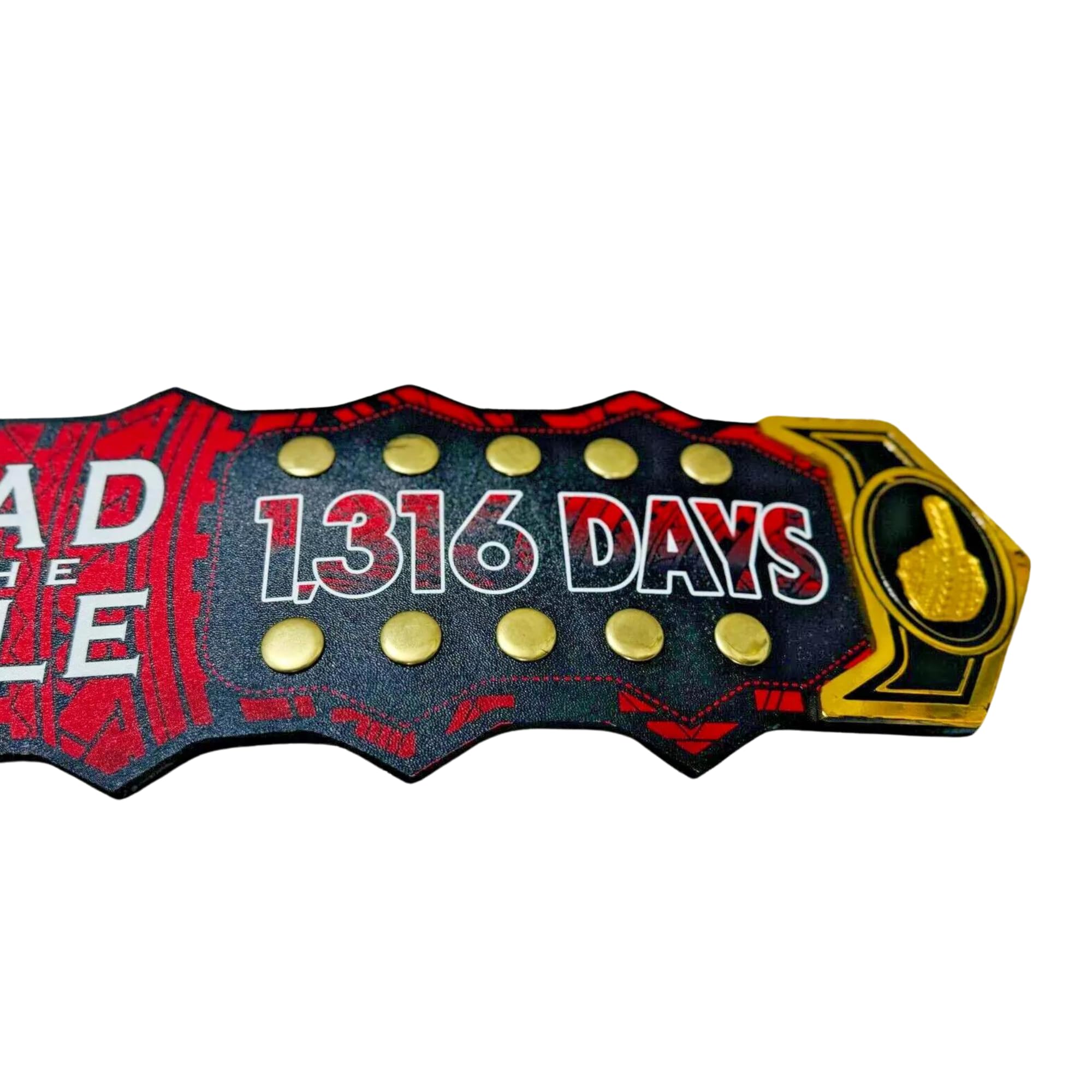 Roman Reigns 1,316 Days Signature Series Championship Title Belt - Limited Edition Tribal Chief WWE Replica - 4mm Zinc Alloy Plates with Genuine Leather Strap - Perfect for Wrestling Fans, Collectors & Cosplay Events