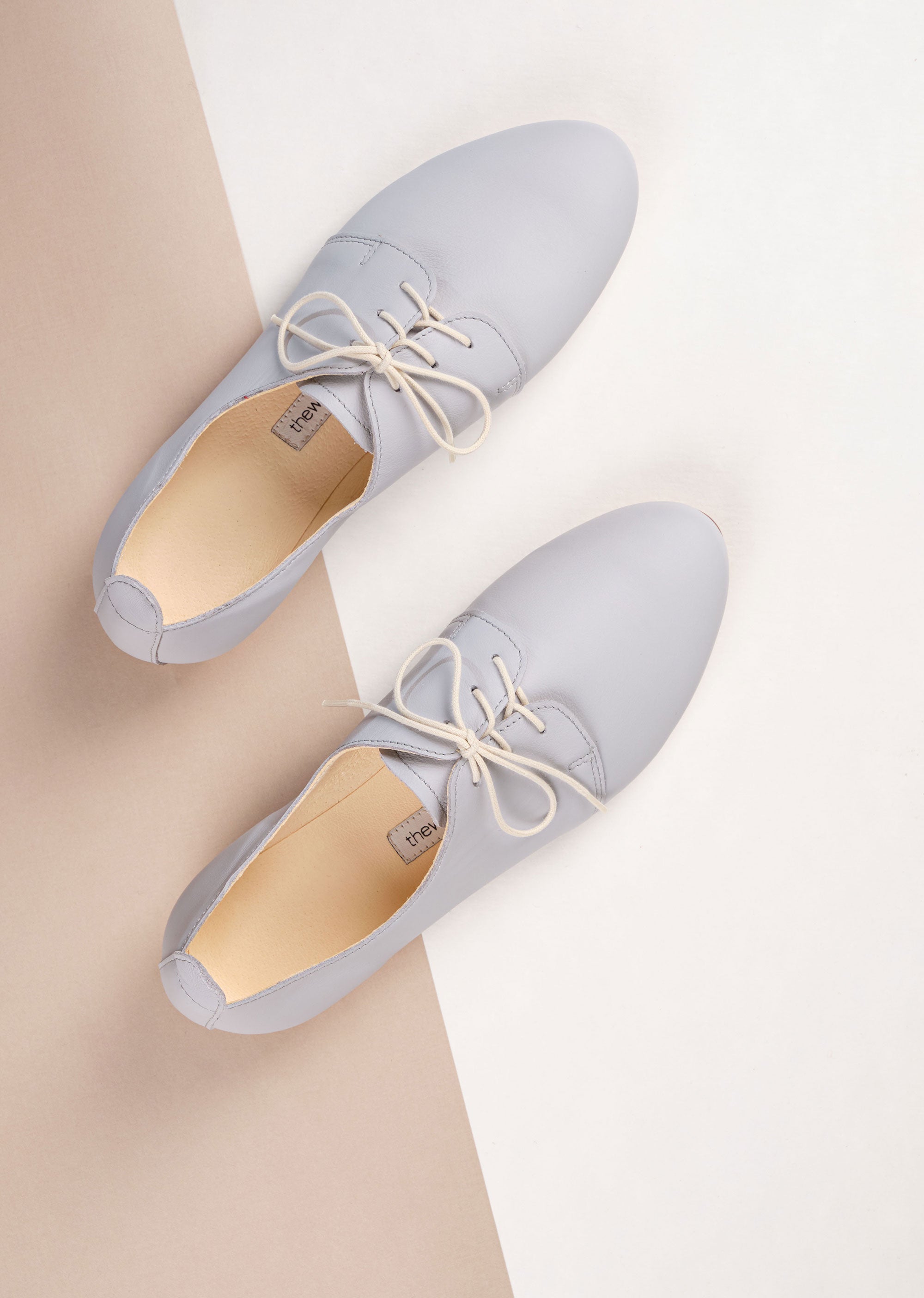 AMIRA Women's French Blue Oxford Shoes - Comfortable & Stylish for Work, Office & Casual Wear