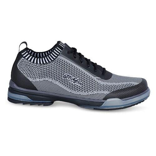 KR Strikeforce Men's Tour Knit Bowling Shoes - Black/Grey - Right Hand - Comfortable & Durable for Competitive Play & League Bowling