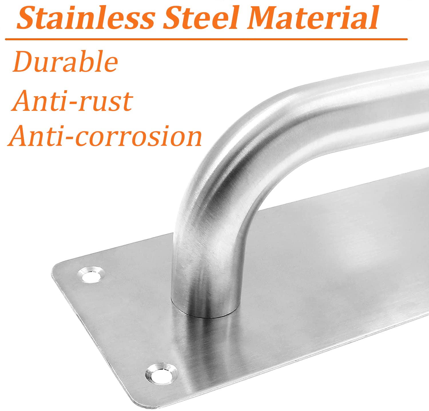 2 Pcs Stainless Steel Door Handle Pull - 7.9