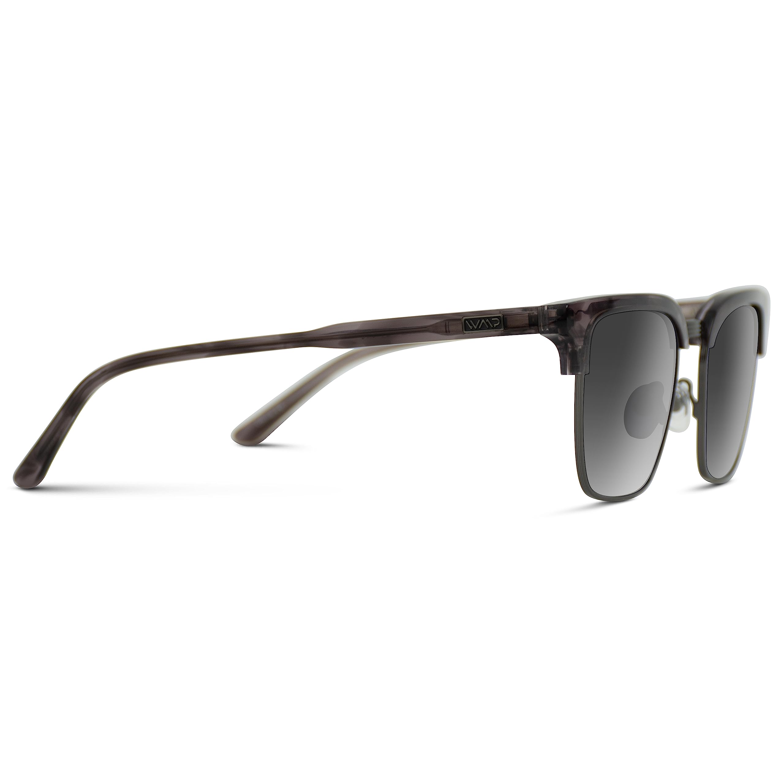 WearMe Pro Modern Semi-Rimless Rectangular Polarized Sunglasses for Men & Women - UV Protection, Lightweight & Stylish for Driving, Beach & Outdoor Activities