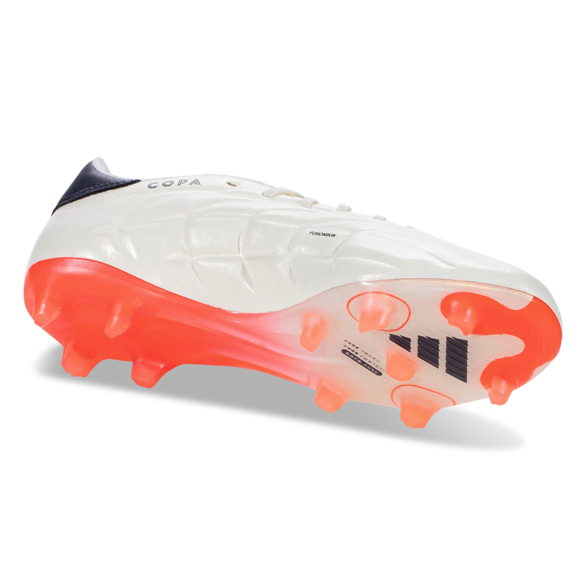 Adidas Copa Pure 2 Pro FG Firm Ground Soccer Cleats for Men - Ivory/Core Black/Solar Red - Lightweight Football Shoes for Professional Matches & Training