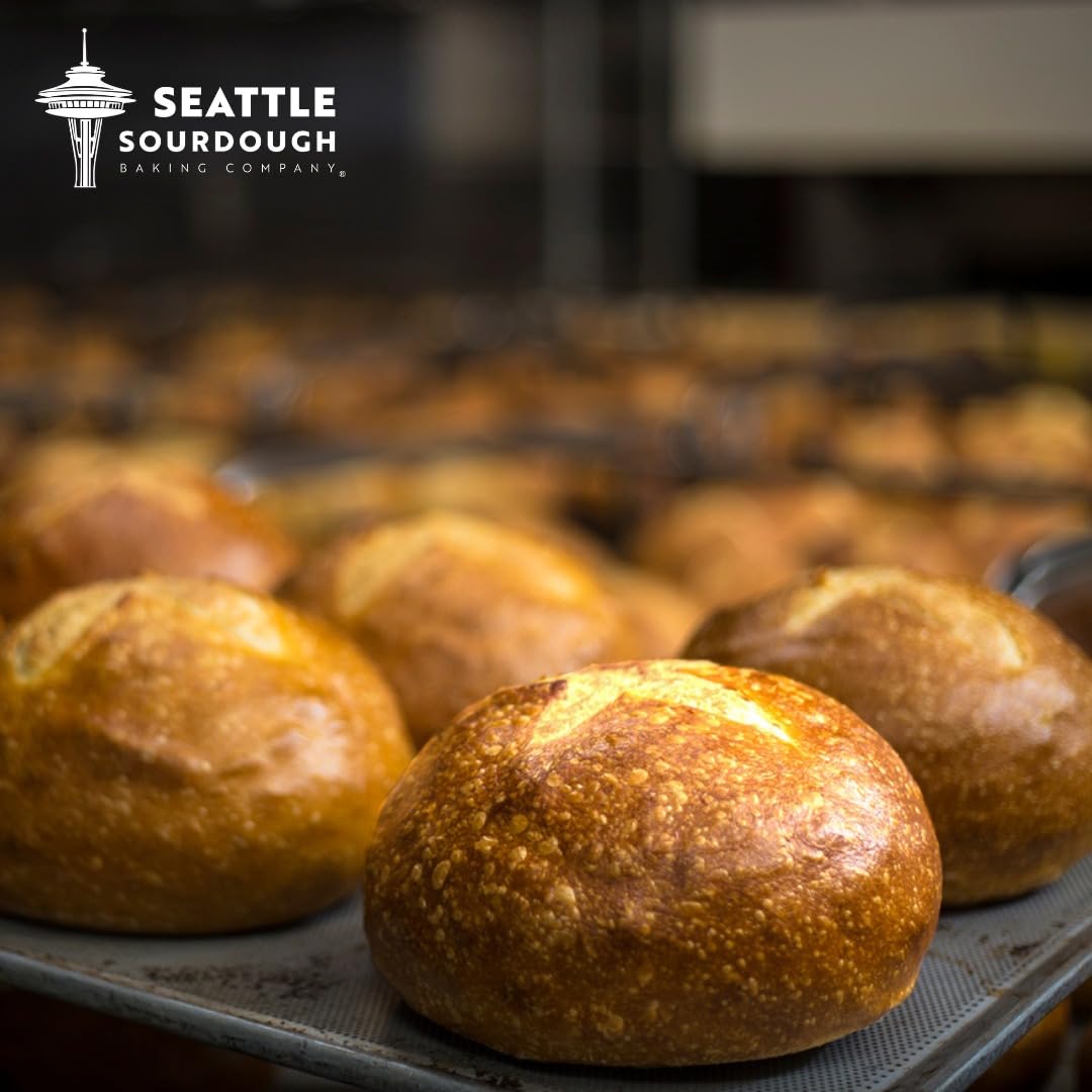 Seattle Waterfront Sourdough Rolls - Pack of 16 (2 x 8 Rolls) | Authentic Artisan Bread | Perfect for Sandwiches, Dinner Rolls & Holiday Meals