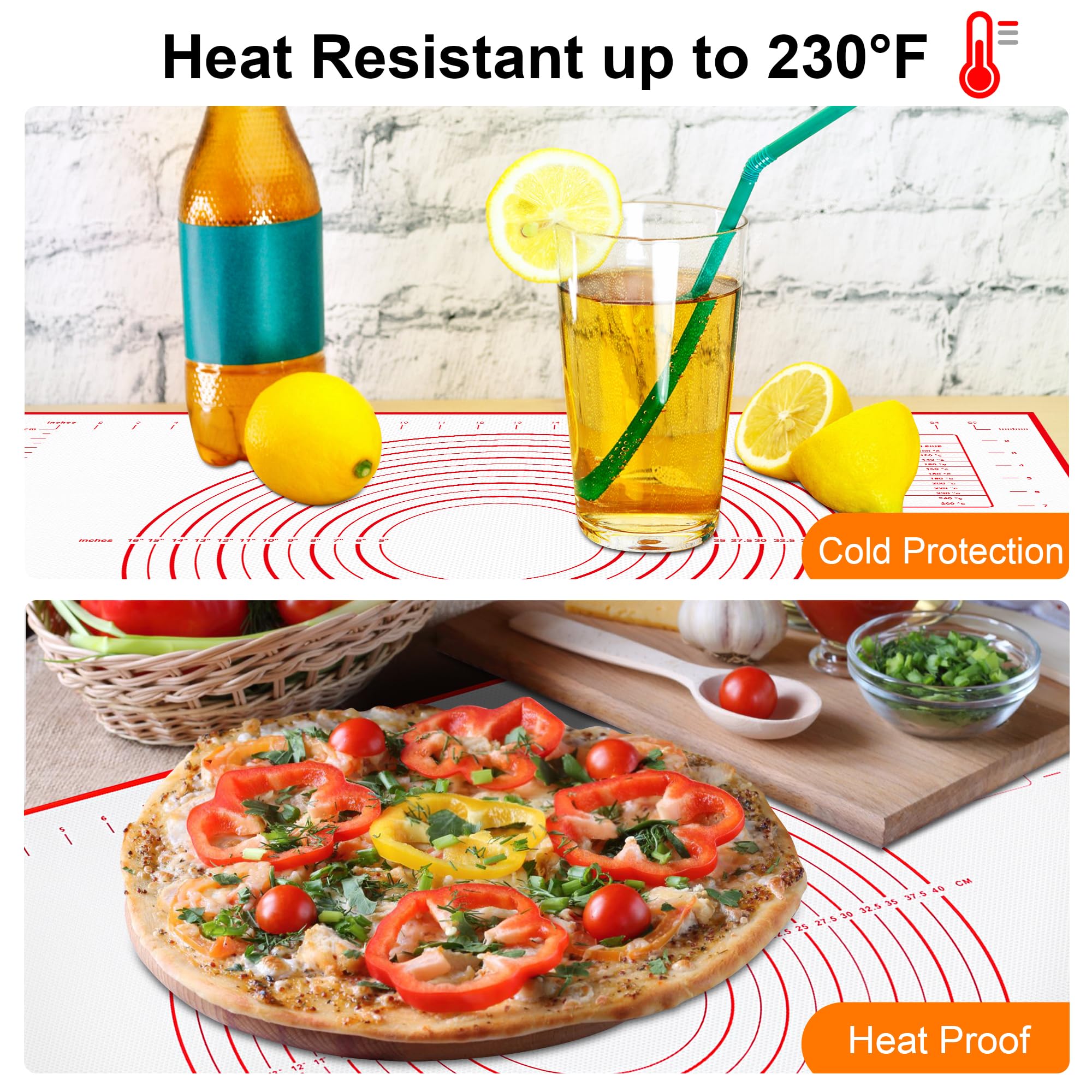 HOOMIL Non-Slip Silicone Baking Mat 28