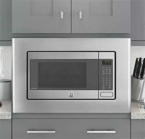 GE Profile PEB9159SJSS Stainless Steel Countertop Convection Microwave Oven - Perfect for Small Kitchens, Dorms & Quick Meals