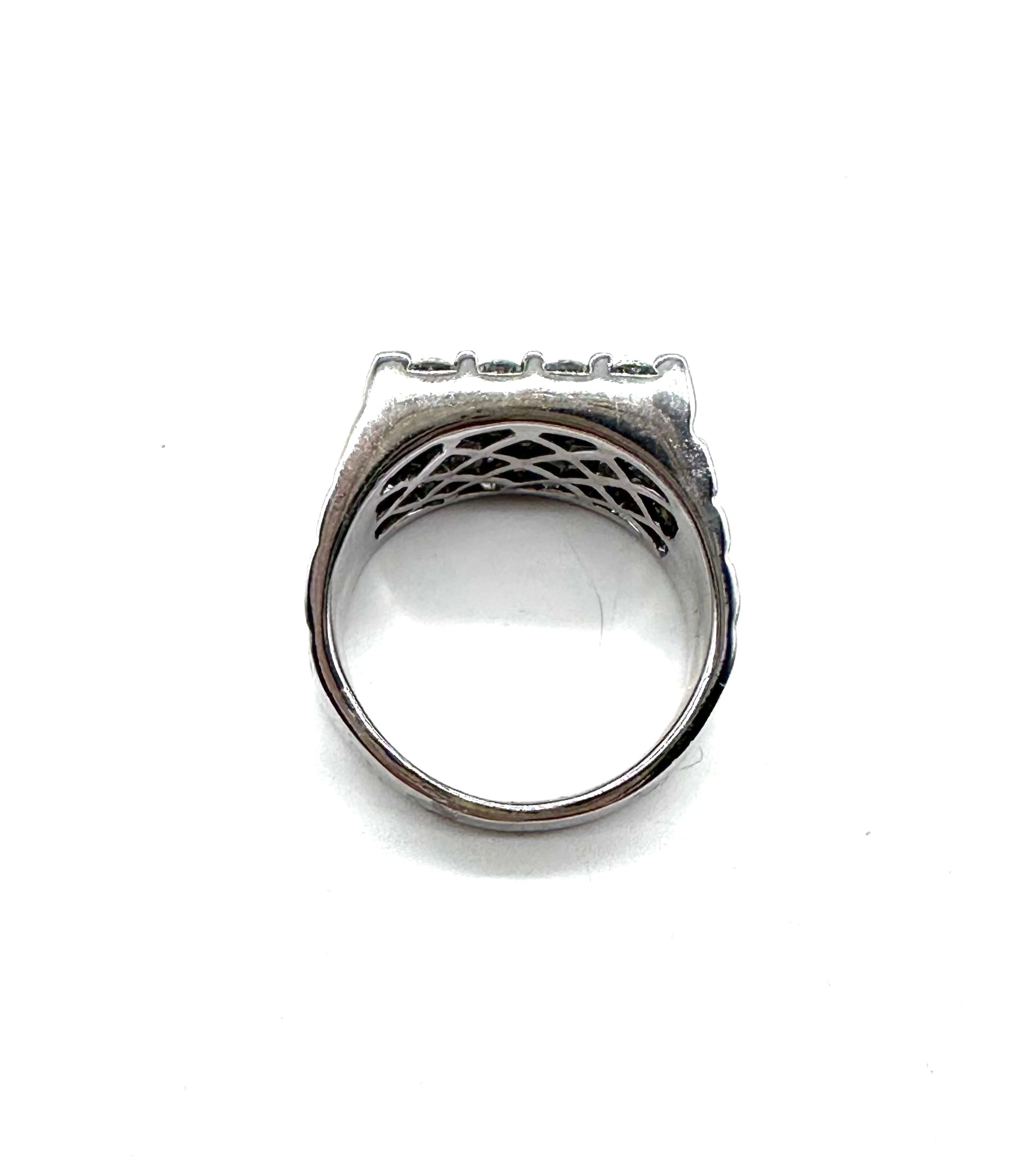 2 Carat Men's Diamond Nugget Ring - Luxury Gold or Silver Statement Jewelry for Weddings, Anniversaries & Special Occasions