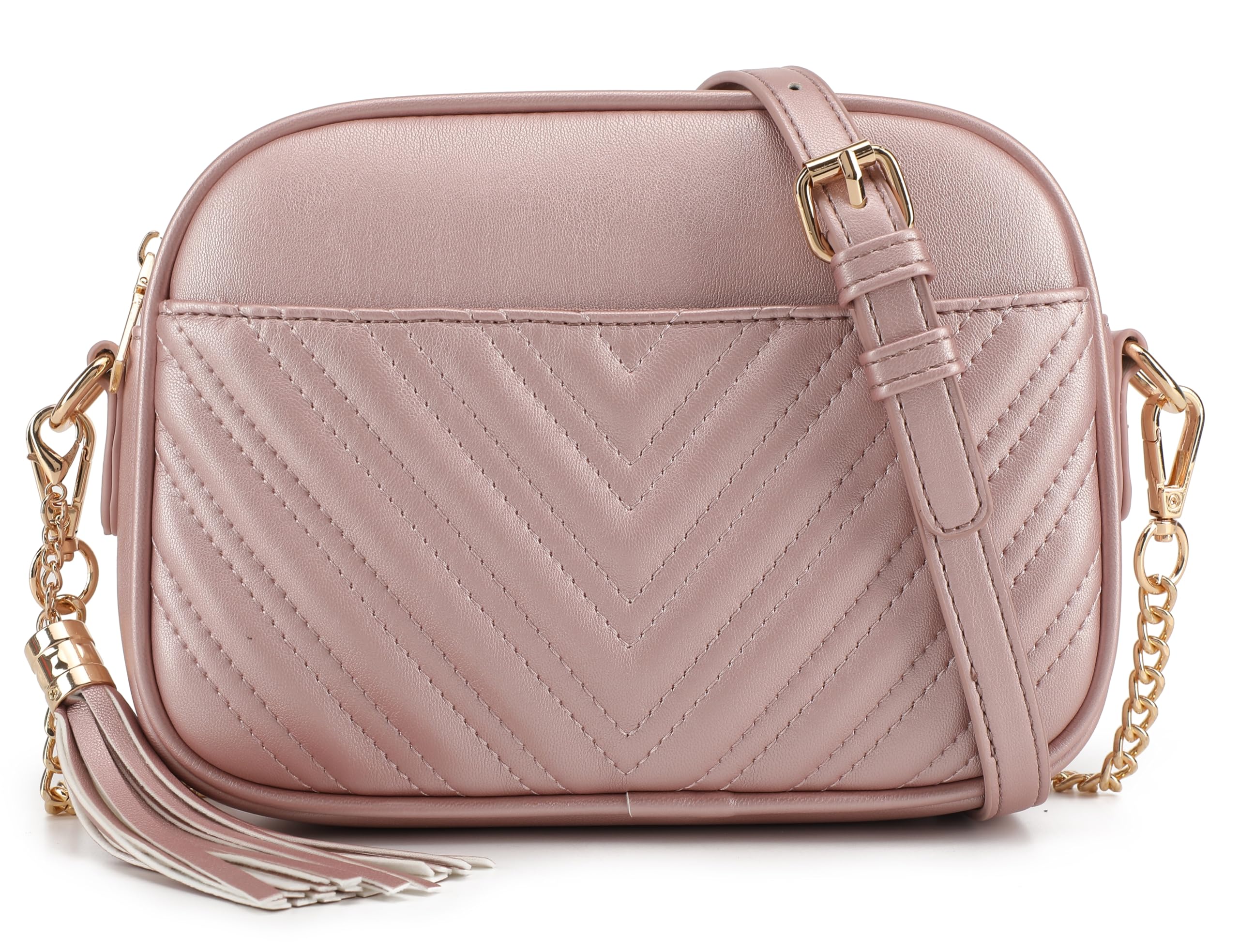 Lola Mae Quilted Crossbody Bag for Women - Fashionable Shoulder Purse with Trendy Design - Perfect for Daily Use, Travel, and Shopping