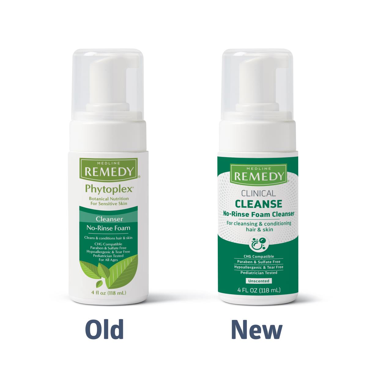 Medline Remedy Clinical No Rinse Foam Cleanser - Gentle Skin Cleansing Foam for Sensitive Skin | Ideal for Bed Baths, Wound Care & Hygiene Maintenance