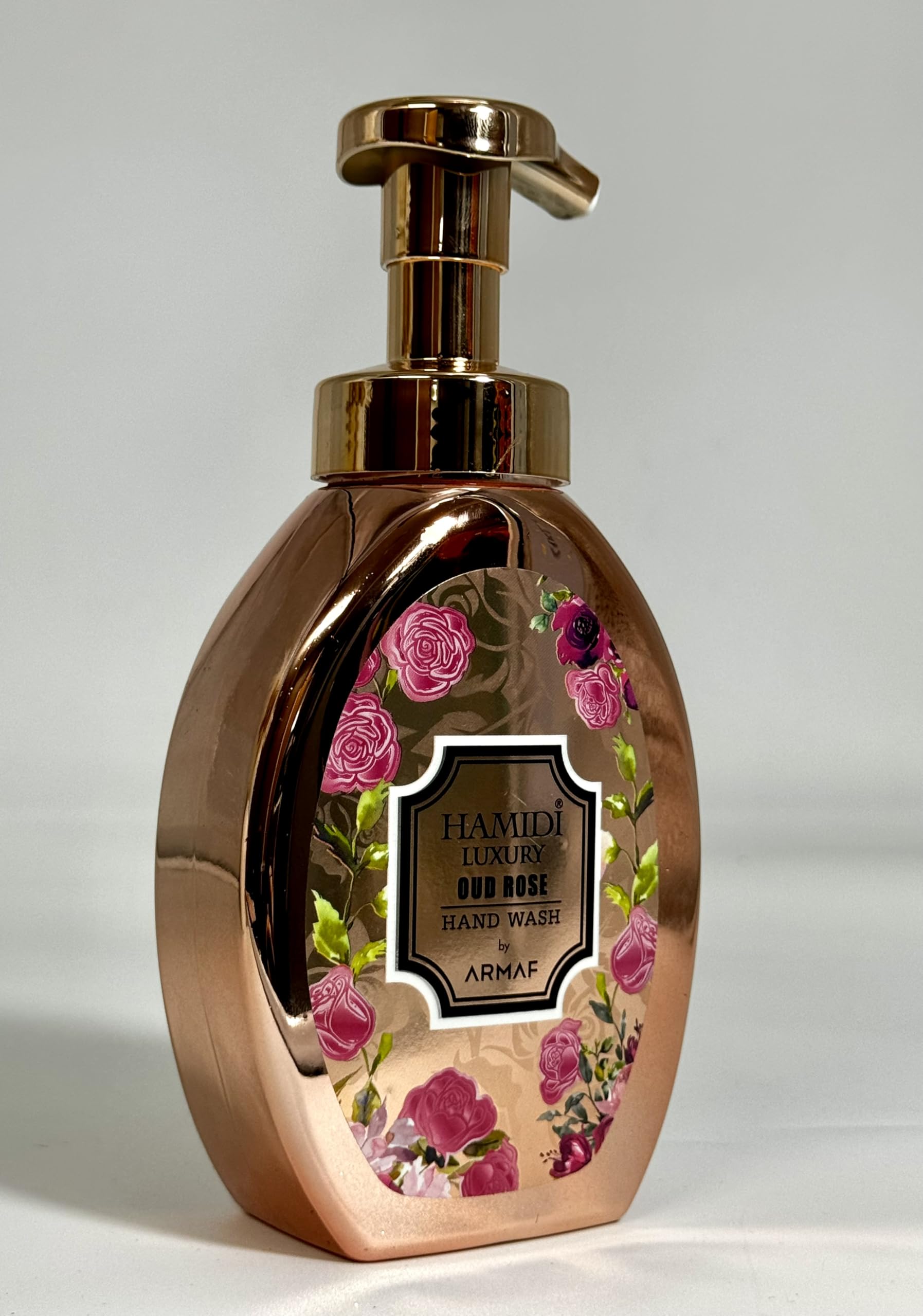 Premium Oud Rose Scented Hand Wash - 350ml (11.9 OZ) Luxury Liquid Soap with Skin Nourishing Formula - Hydrating & Moisturizing for Soft Hands - Perfect for Home, Spa, and Gift Giving