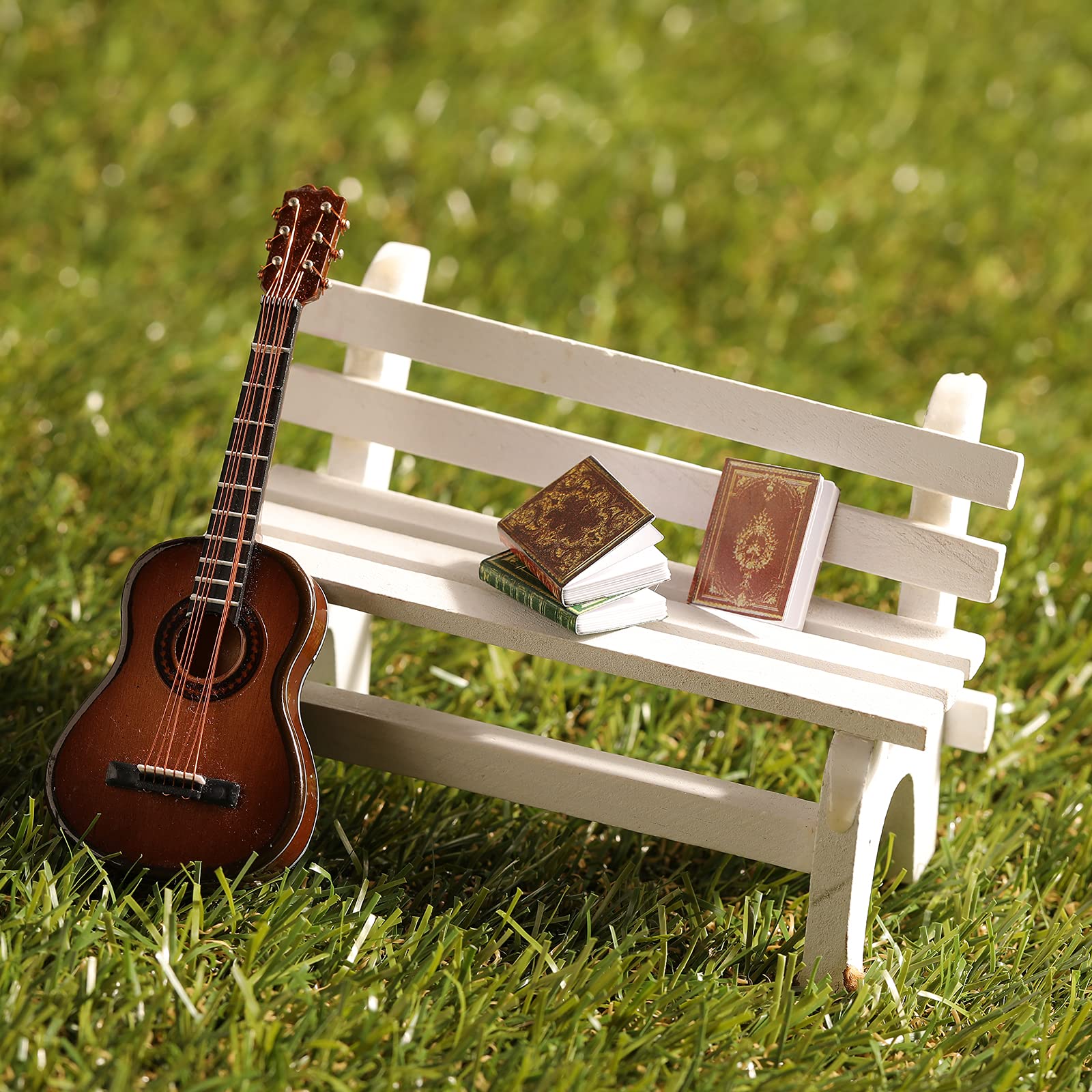 1:12 Scale Mini Dollhouse Books - 12 Pcs Miniature Model Decor for Kids Play & Room Decoration