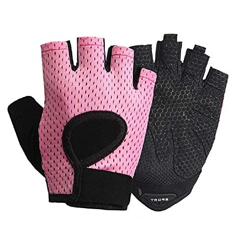 Breathable Fitness Gloves for Men & Women - Non-Slip Sports Gloves for Cycling, Hiking, Running, Gym Workouts - Comfortable & Durable Black Training Gloves - Perfect for Outdoor Activities & Exercise