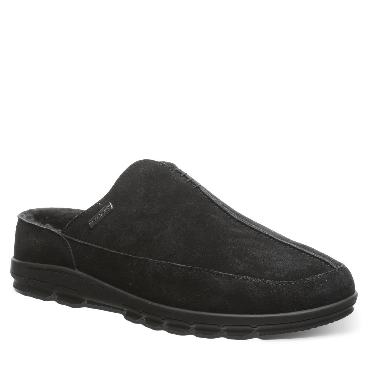 BEARPAW Men's Bruce Suede Slip-On Slippers - Comfortable Casual Shoes for Indoor & Outdoor Wear - Perfect for Lounging, Errands, and Relaxing at Home