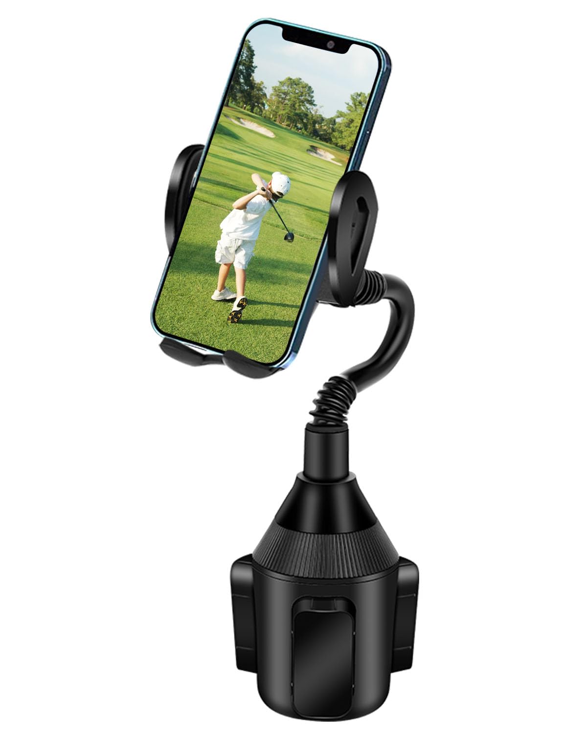 Universal Golf Cart Phone Holder - Adjustable Cup Holder Mount for 4.7-6.8