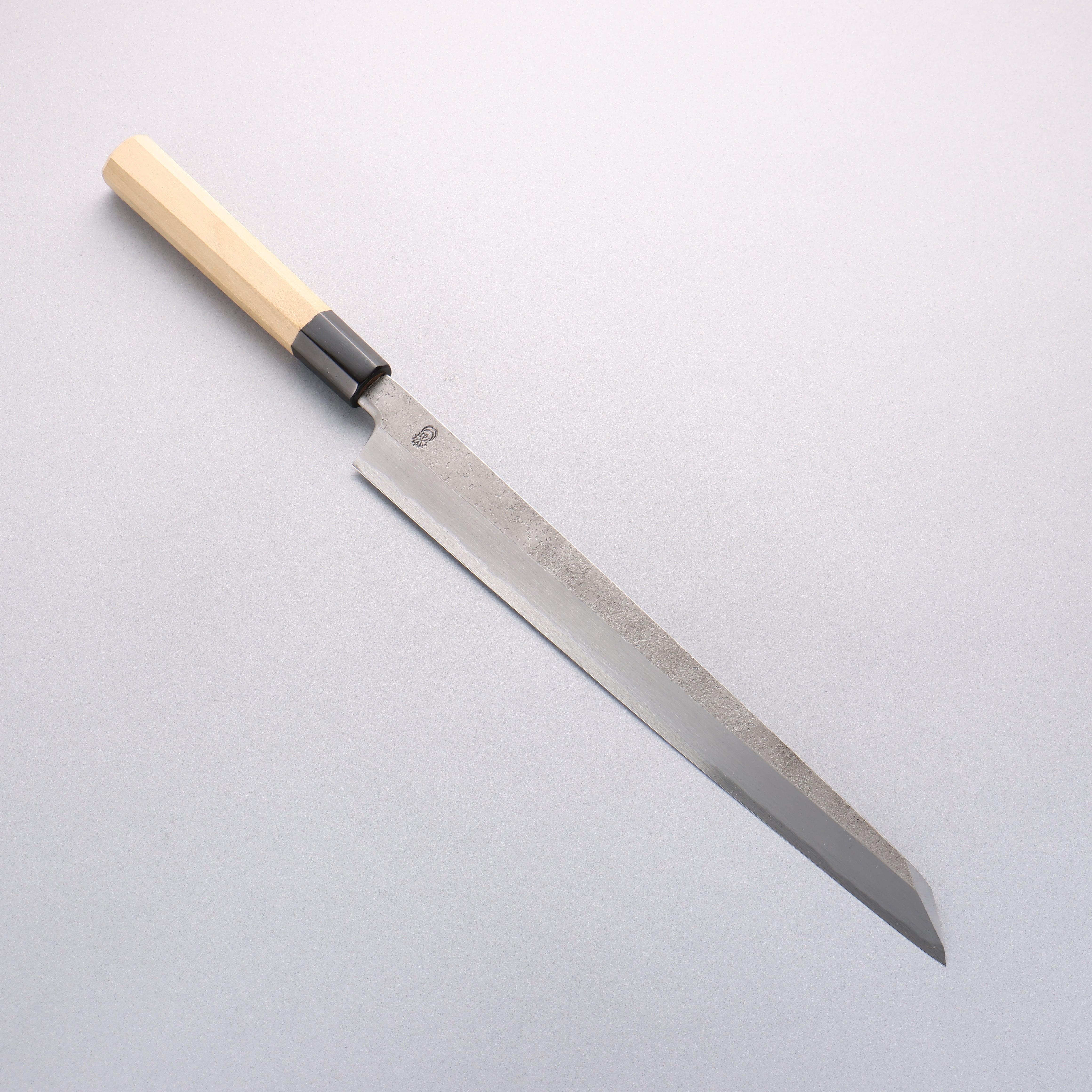 Premium Kikuzuki White Steel No.2 Nashiji Kiritsuke Yanagiba 300mm Japanese Chef Knife with Magnolia Handle - Perfect for Sushi, Sashimi & Precision Meat Slicing