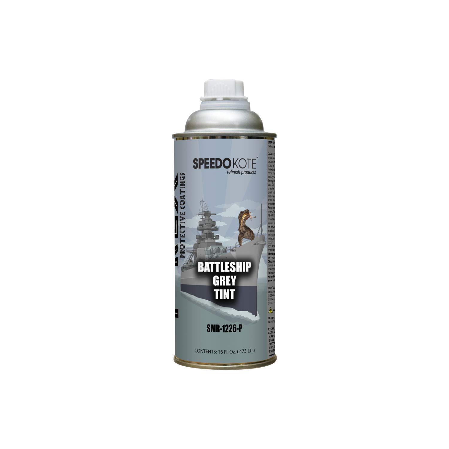 Speedokote T-Rex Battleship Grey Truck Bed Liner Kit - 4 Quart (SMR-1000BG-K4) with Free Spray Gun & Measuring Cup | Durable DIY Protective Coating for Pickup Trucks, Trailers & Off-Road Vehicles