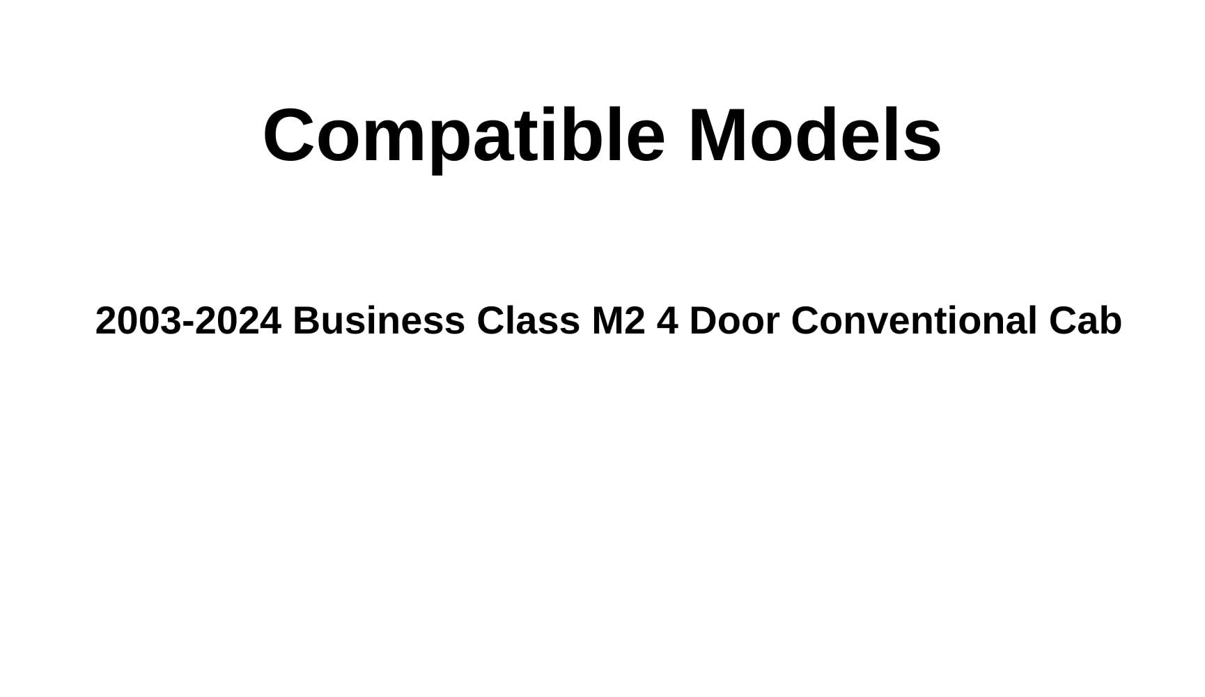 Freightliner Business Class M2 2003-2024 Driver Side Rear Door Window Glass Replacement - Left Side 4-Door Models - Perfect for Truck Repairs & Fleet Maintenance