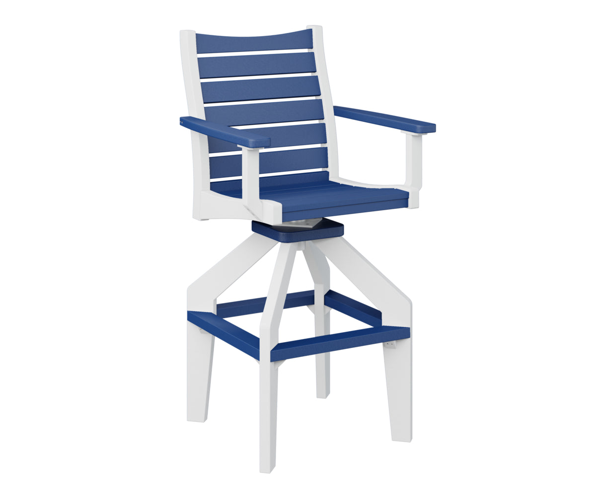 Berlin Gardens Bristol Swivel XT Chair - Heavy Duty Outdoor Patio Dining Chair with 360° Rotation, Weather-Resistant & Comfortable - Perfect for Backyard, Deck, Garden, and Poolside Relaxation