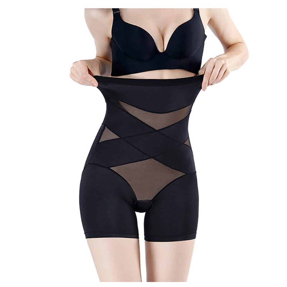 Women's High Waist Cross Compression Shaping Pants - Tummy Control & Butt Lift Slimming Body Shaper for Workout, Yoga & Everyday Wear