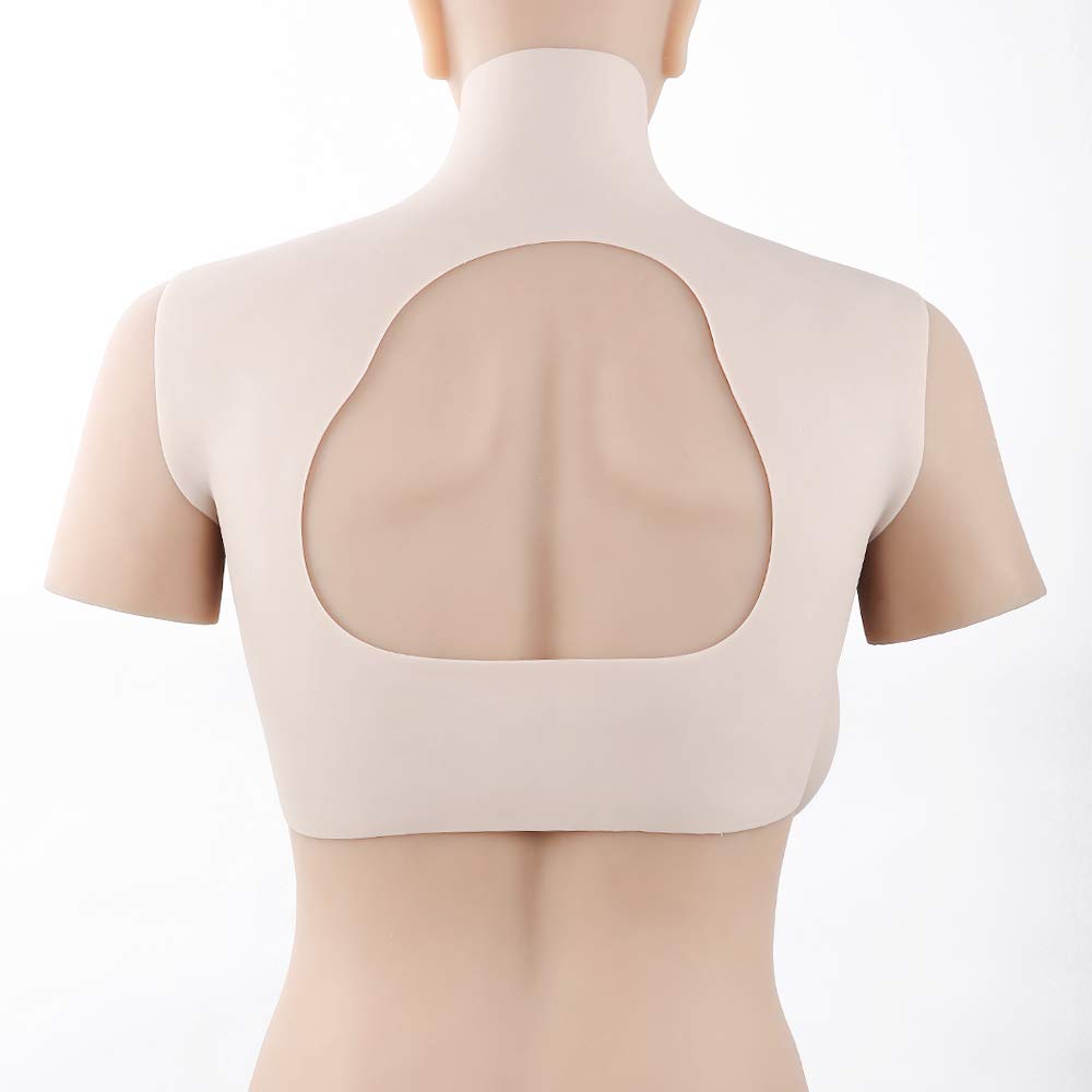 Premium Silicone Breast Plates C-H Cup | Transgender Breast Forms for Crossdressers, Mastectomy & Drag Queen | Realistic Cosplay Costume Accessories | Light Beige H Cup | Perfect for Halloween, Cosplay Events & Gender Affirmation