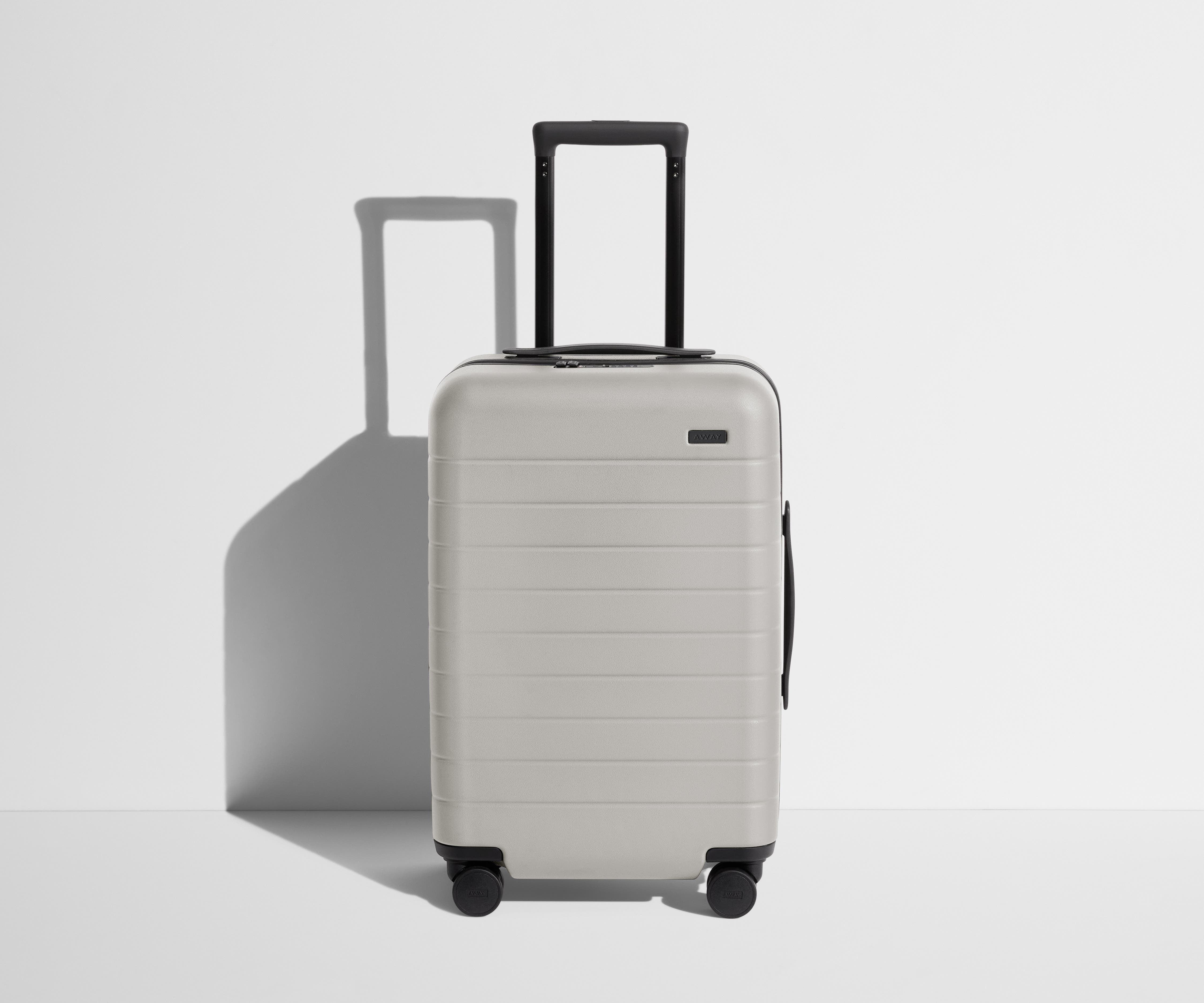 Cloud Gray Carry On Luggage - Lightweight & Durable Suitcase for Air Travel, Business Trips & Weekend Getaways