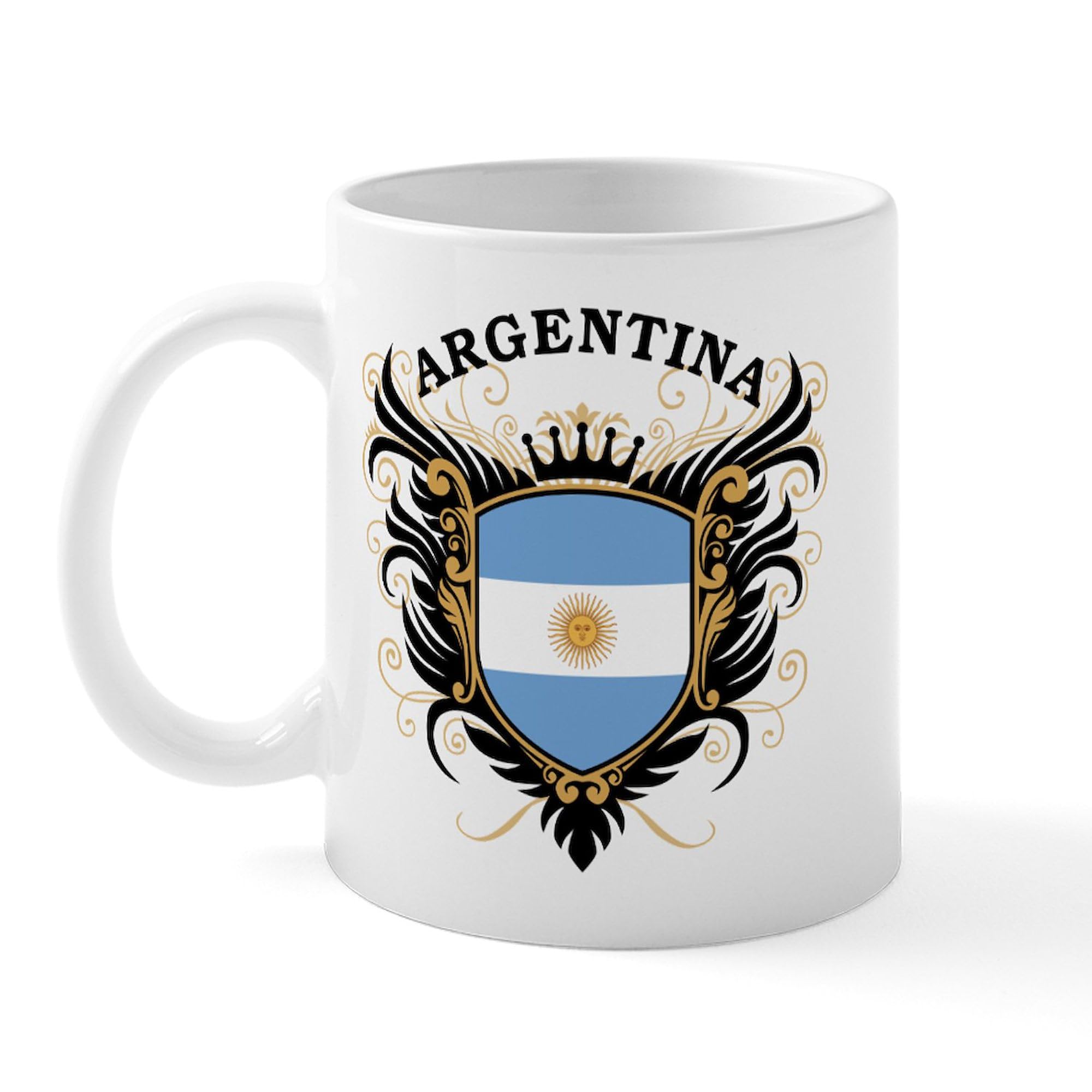 Argentina Themed 11 oz (325 ml) Ceramic Coffee Mug - Perfect for Tea, Hot Chocolate & Office Use - Unique Gift for Soccer Fans & Travel Lovers