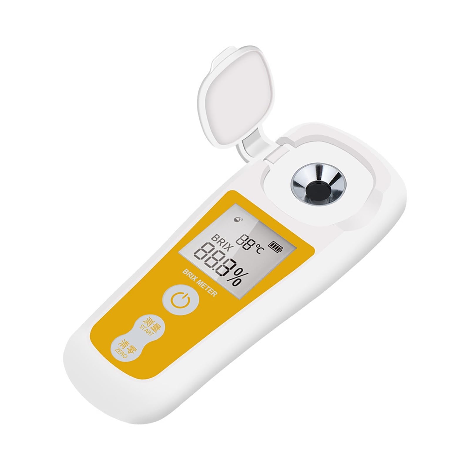 Digital Brix Refractometer 0-35% - Sugar Content Tester for Fruits, Wine, Beer & Alcohol - High Precision Brix Meter for Measuring Sugar Concentration - Perfect for Home Brewing, Winemaking & Food Processing
