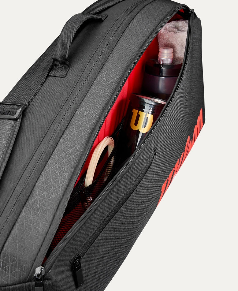 Wilson Clash v3 Super Tour Tennis Bag 3-Pack | Premium Tennis Gear for Players | Perfect for Tournaments, Practice & Travel