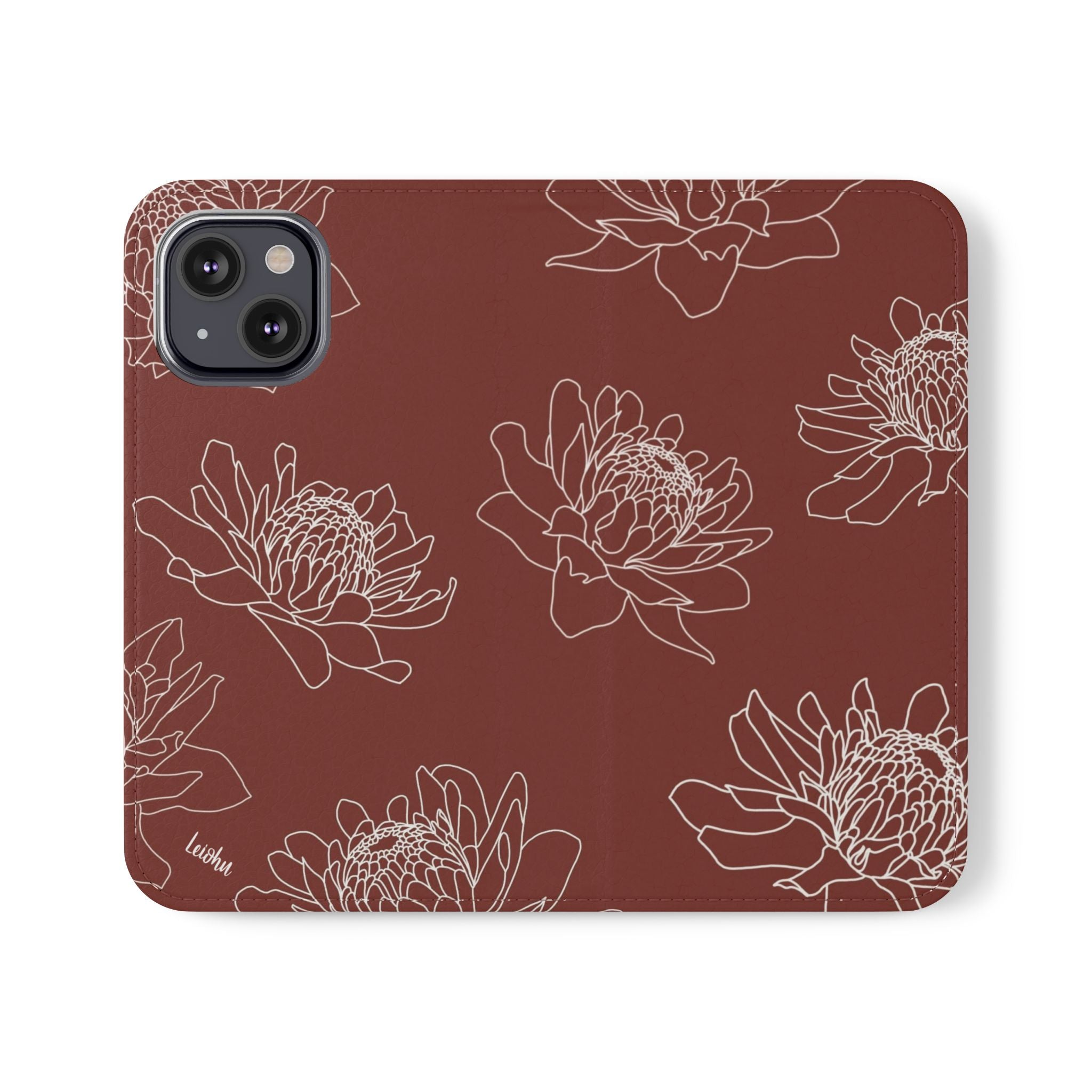 Torch Ginger Folio Case - Elegant & Durable Phone Cover for iPhone & Samsung - Perfect for Travel, Work & Everyday Use