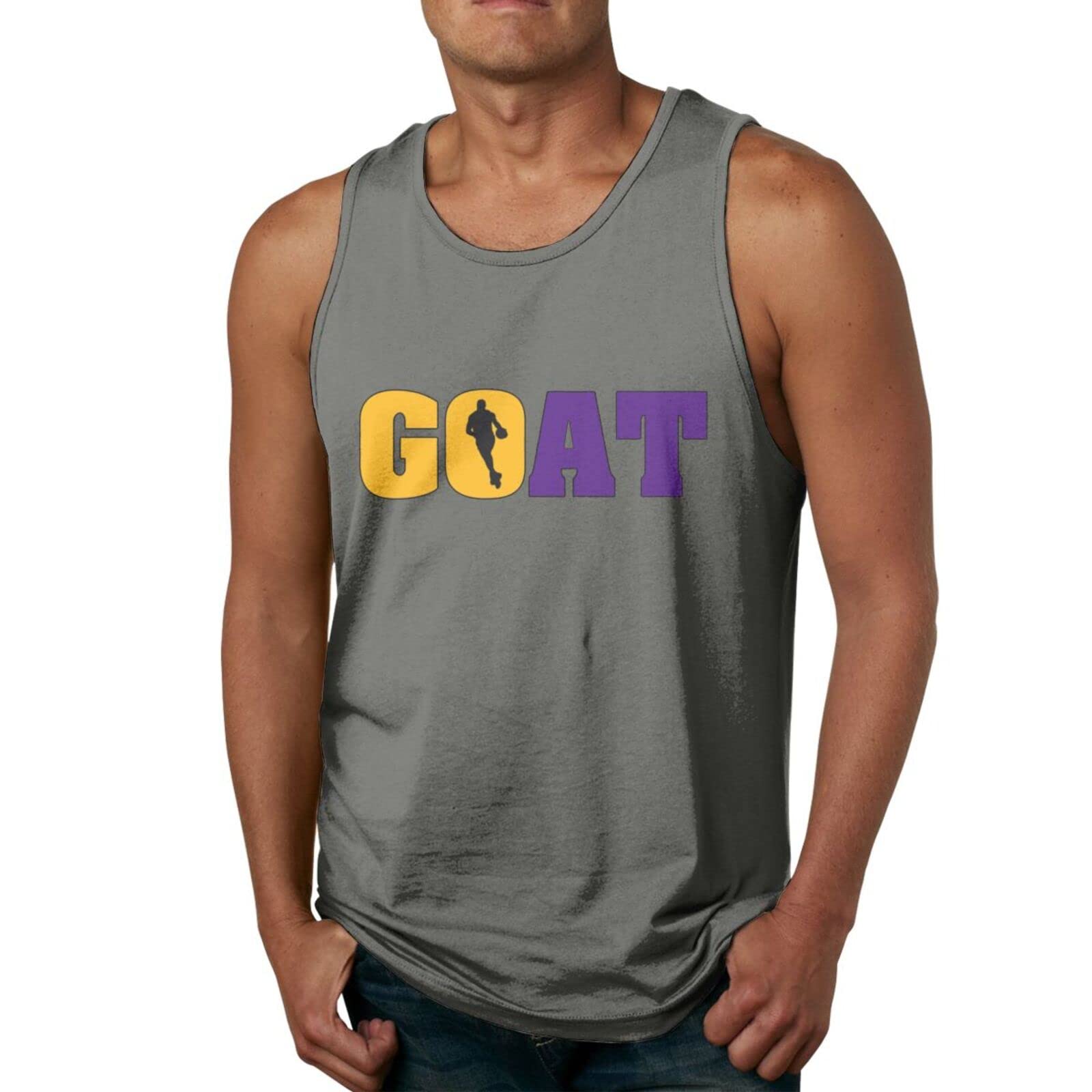 James Basketball Men's Workout Tank Top - Breathable Summer Fitness & Bodybuilding Sleeveless Shirt for Running, Gym Training & Outdoor Sports Activities
