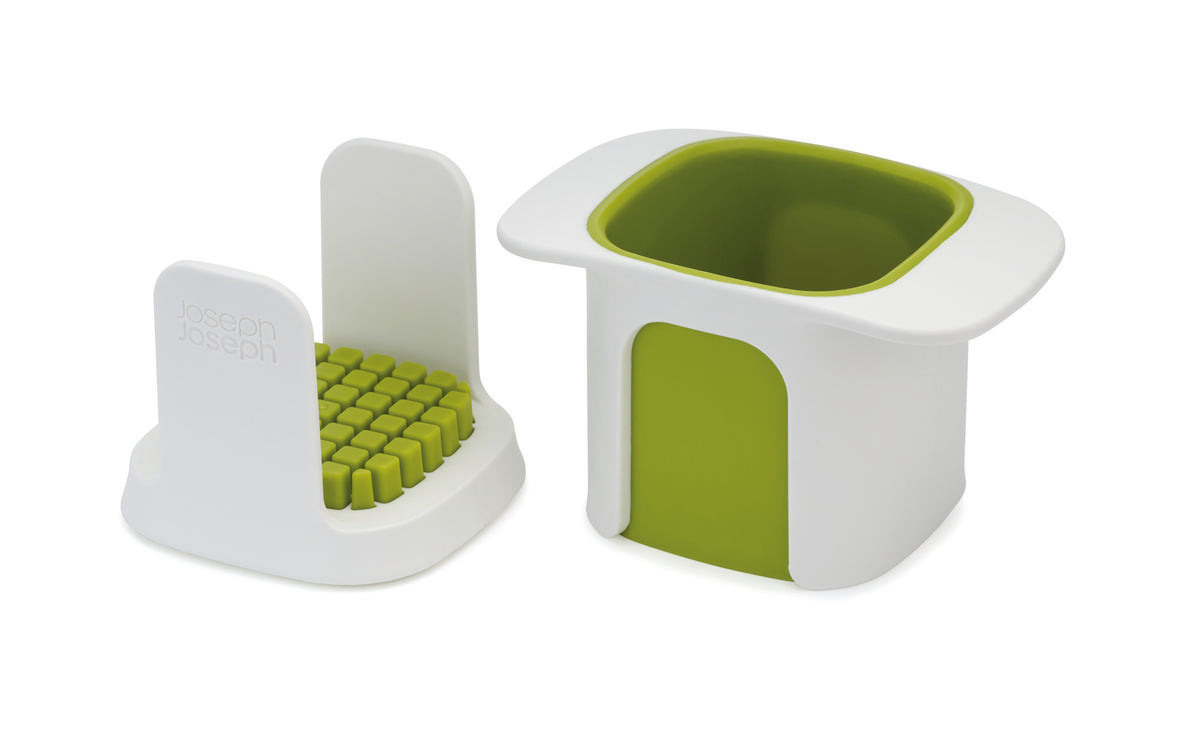 Premium White Vegetable Chopper - ChopCup™ Multi-Functional Kitchen Tool for Dicing, Slicing & Mincing - Perfect for Salads, Stir-Fries & Meal Prep