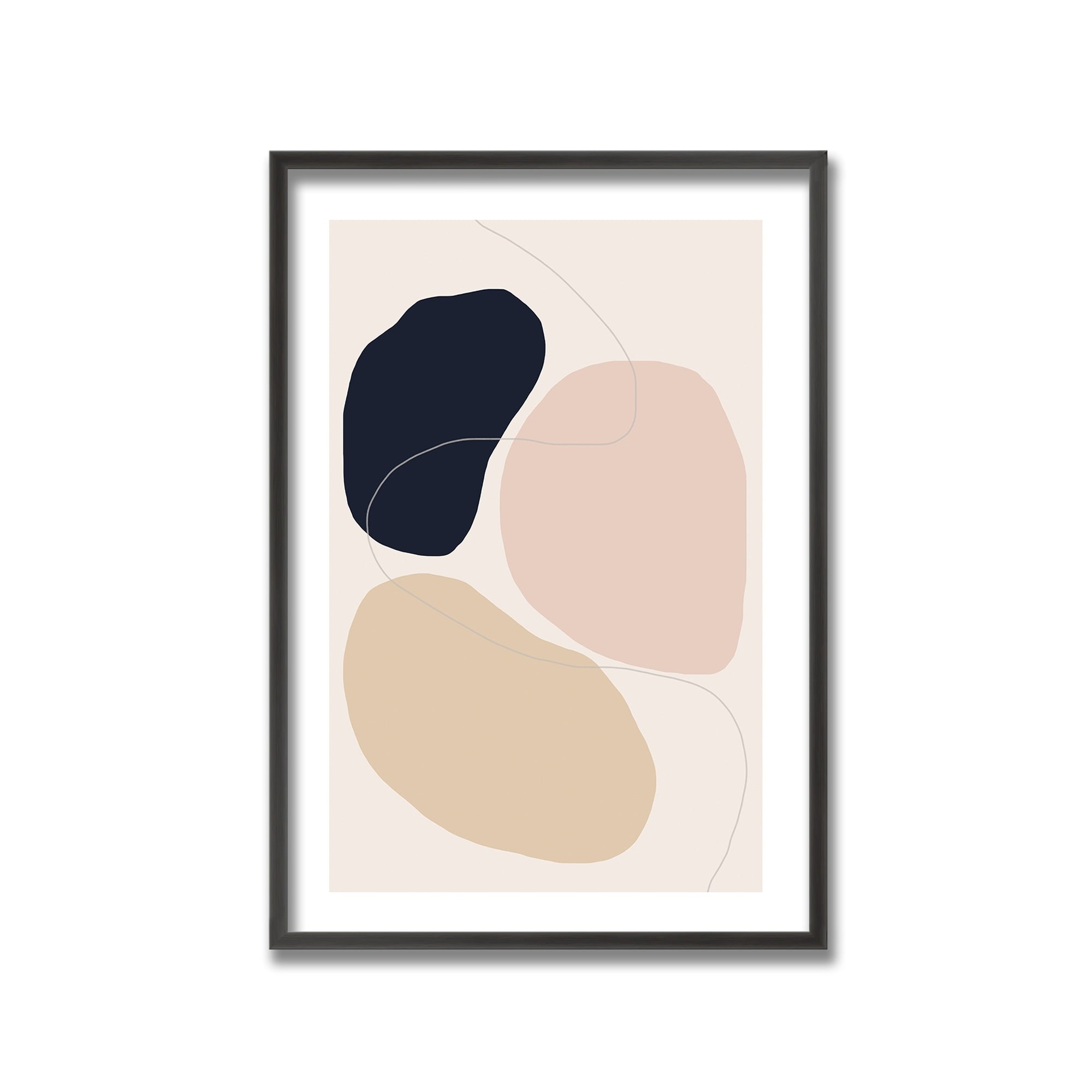 Abstract Composition Framed Print Wall Art - Modern Home Decor by The Miuus Studio | Perfect for Living Room, Bedroom & Office Wall Decor