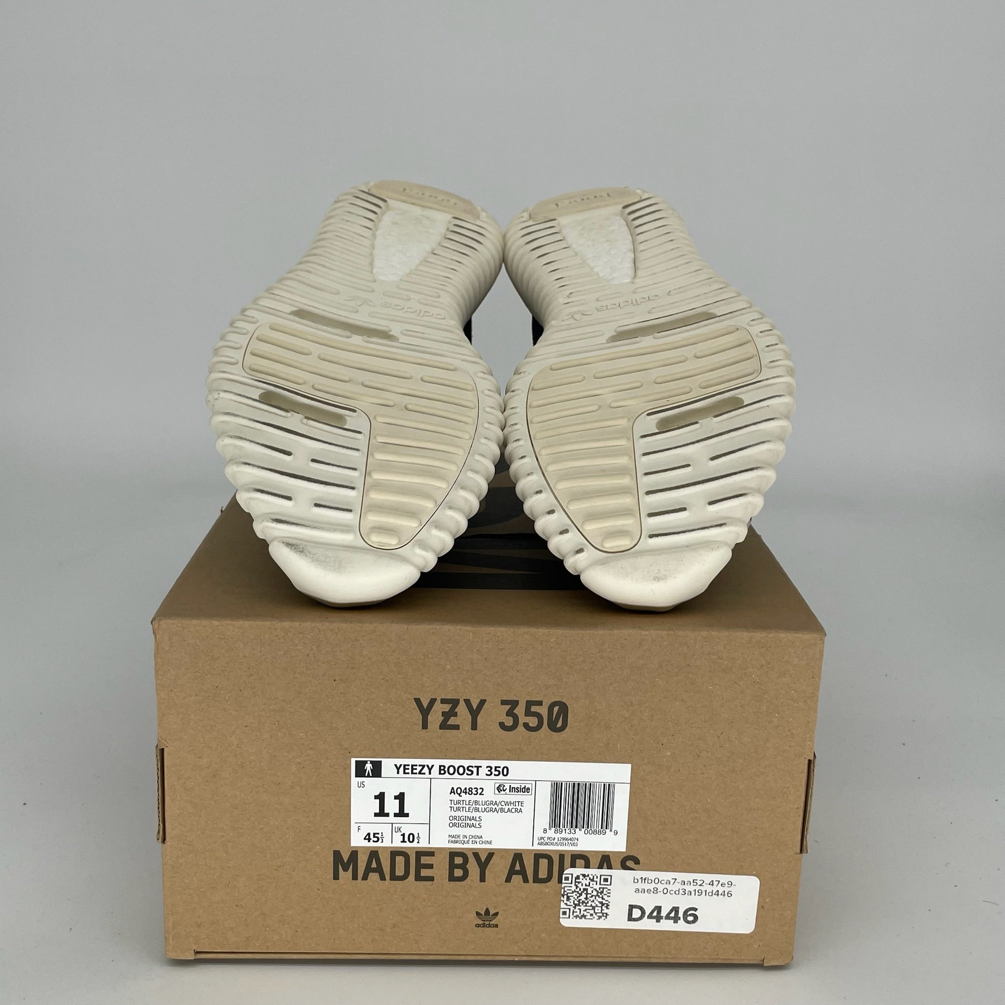 Adidas Yeezy Boost 350 V2 Turtle Dove Sneakers - Men's Size 11 (AQ4832) | Comfortable Running Shoes for Casual Wear & Street Fashion